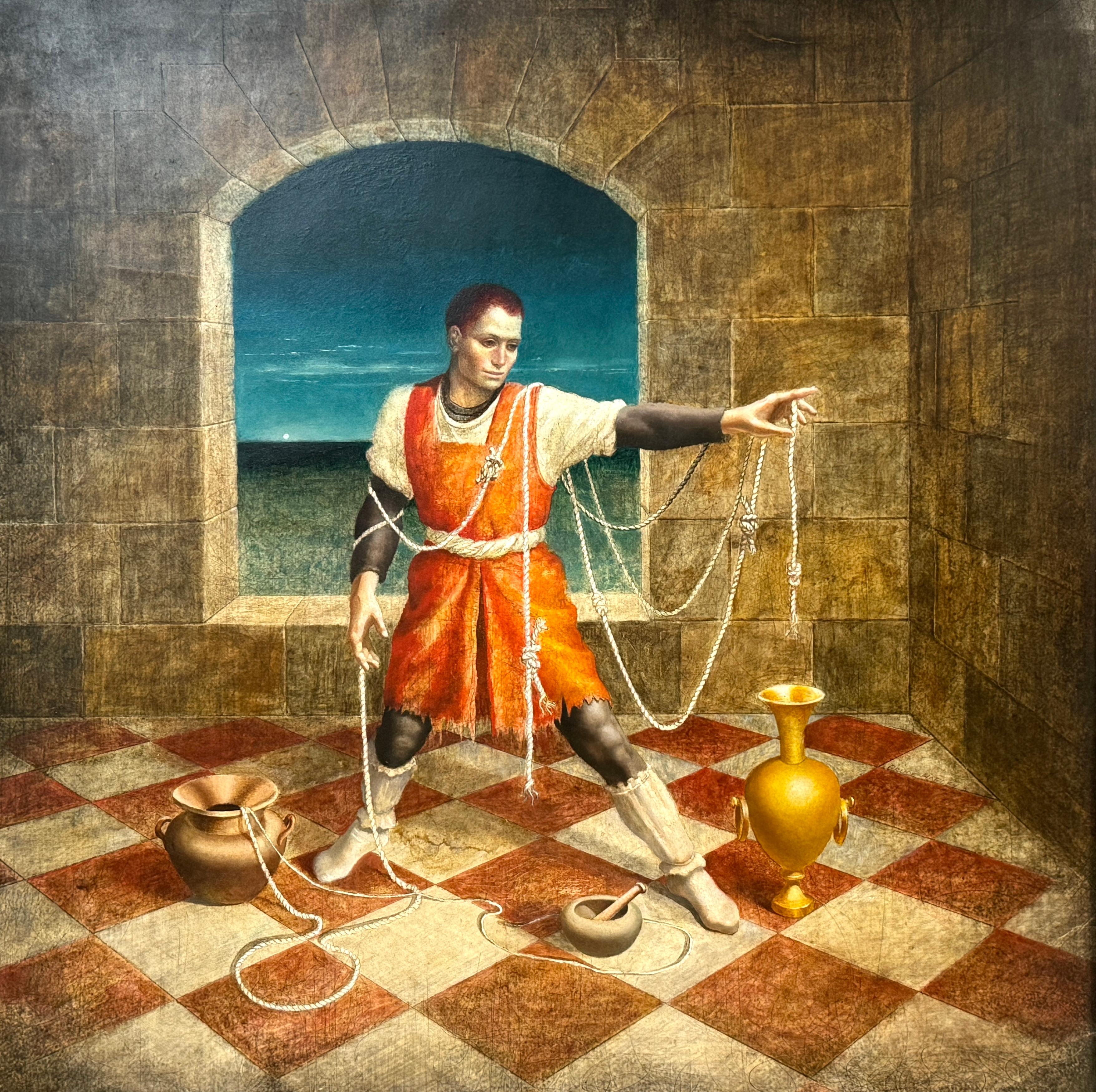 „Game of Thrones“  Surrealistisches Interieurporträt im Stil von Bruce Winston Hafley (Moderne) im Angebot