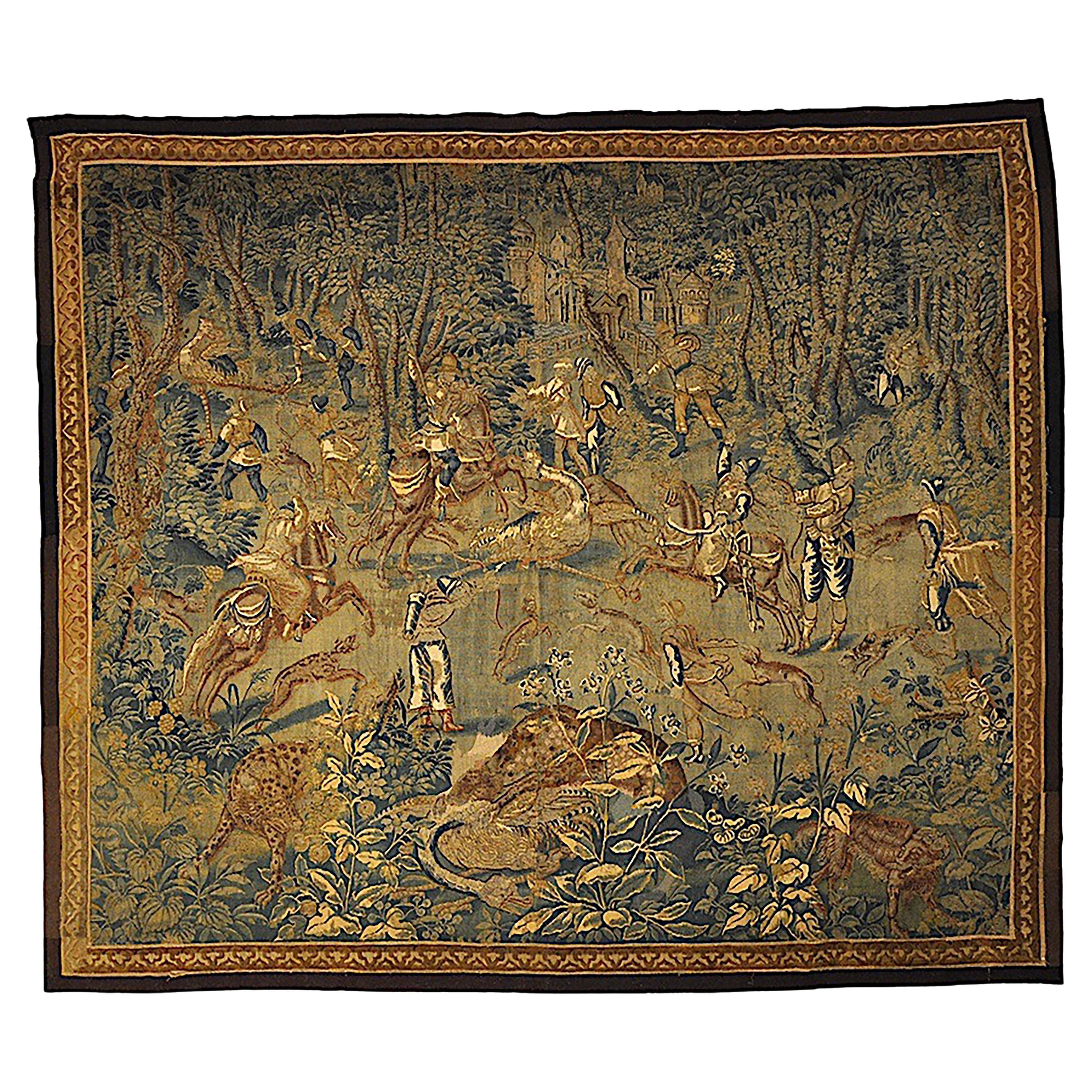 Game Park Tapestry Flemish 16th. Century