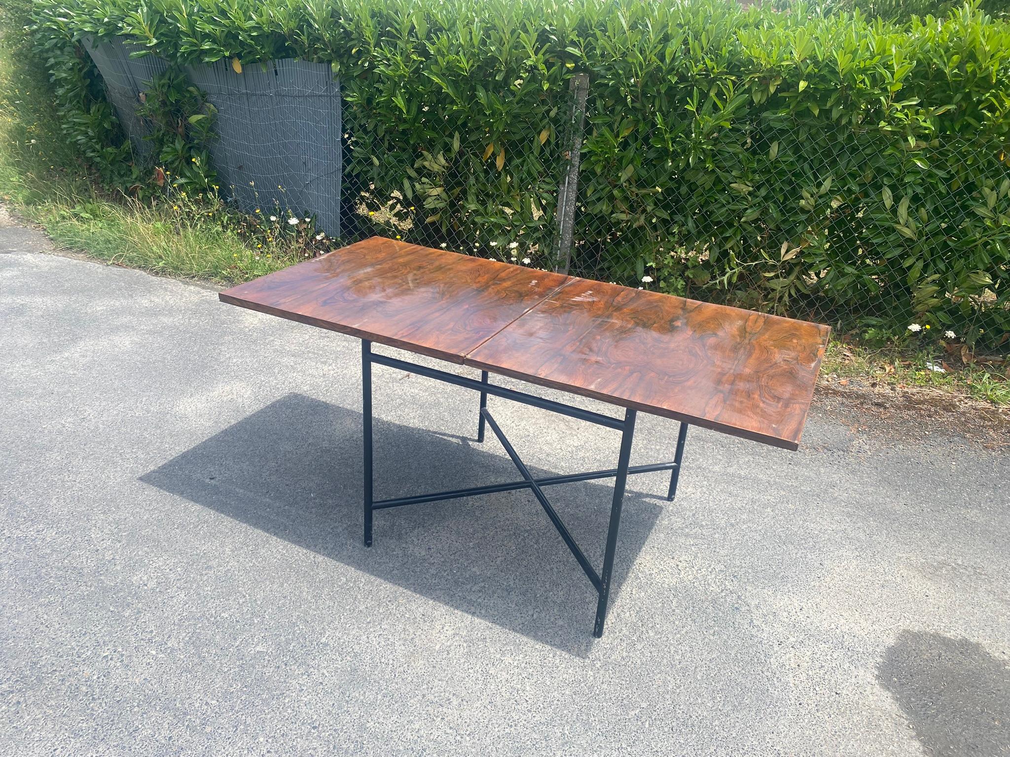 Art Deco Game table and art deco modernist system table circa 1930 repainted base For Sale