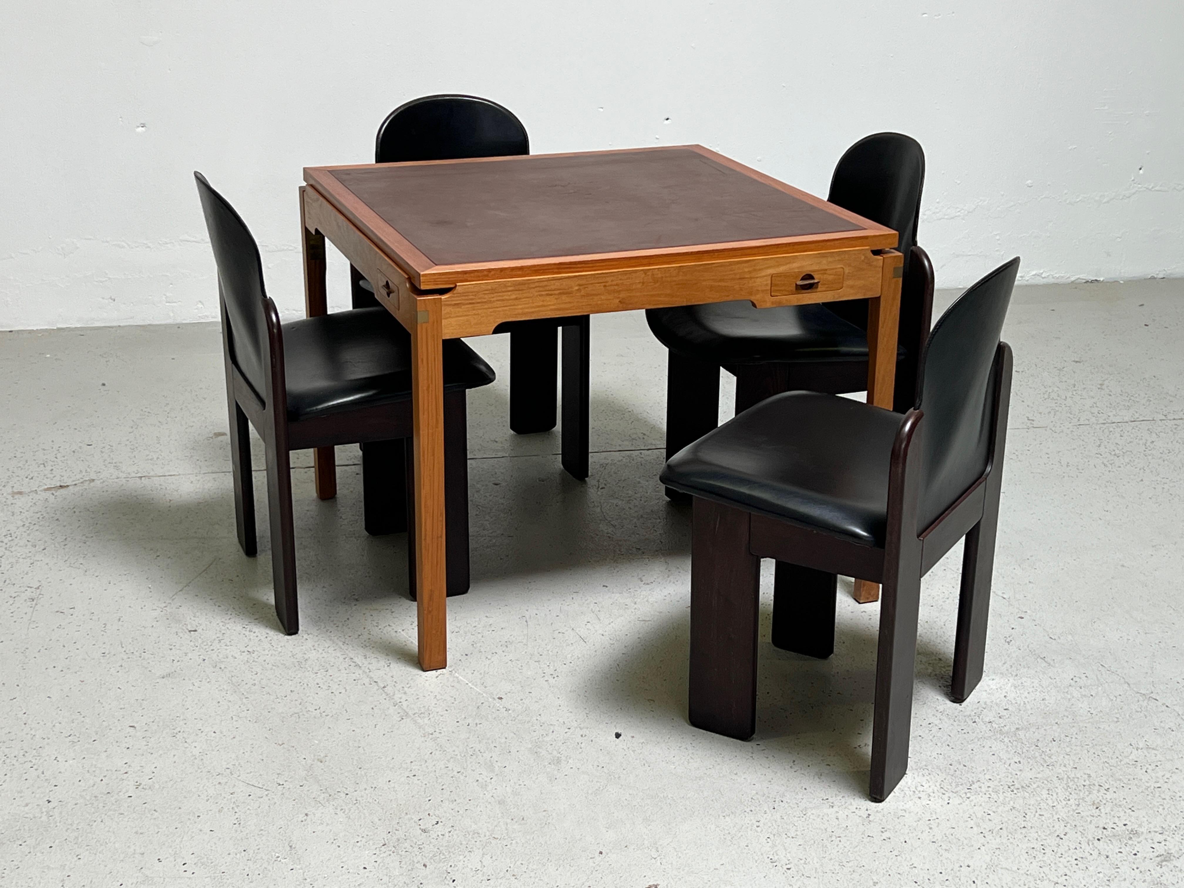 Game Table by Gorm Christensen with Parquetry Flip Top 10