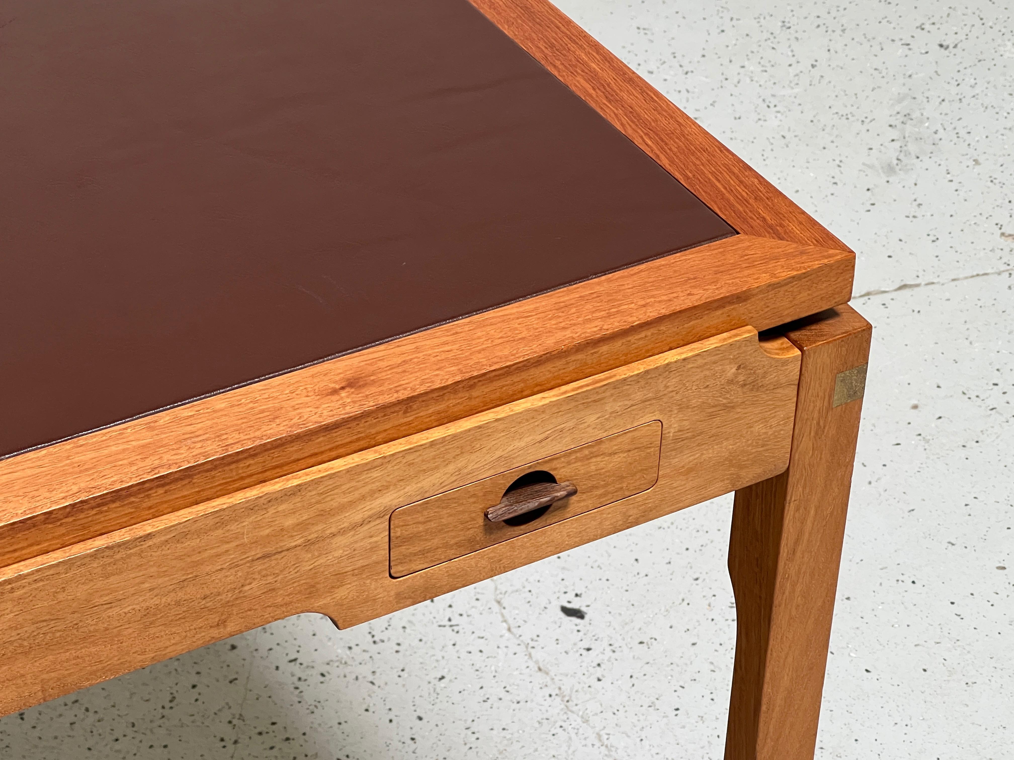 Game Table by Gorm Christensen with Parquetry Flip Top 12