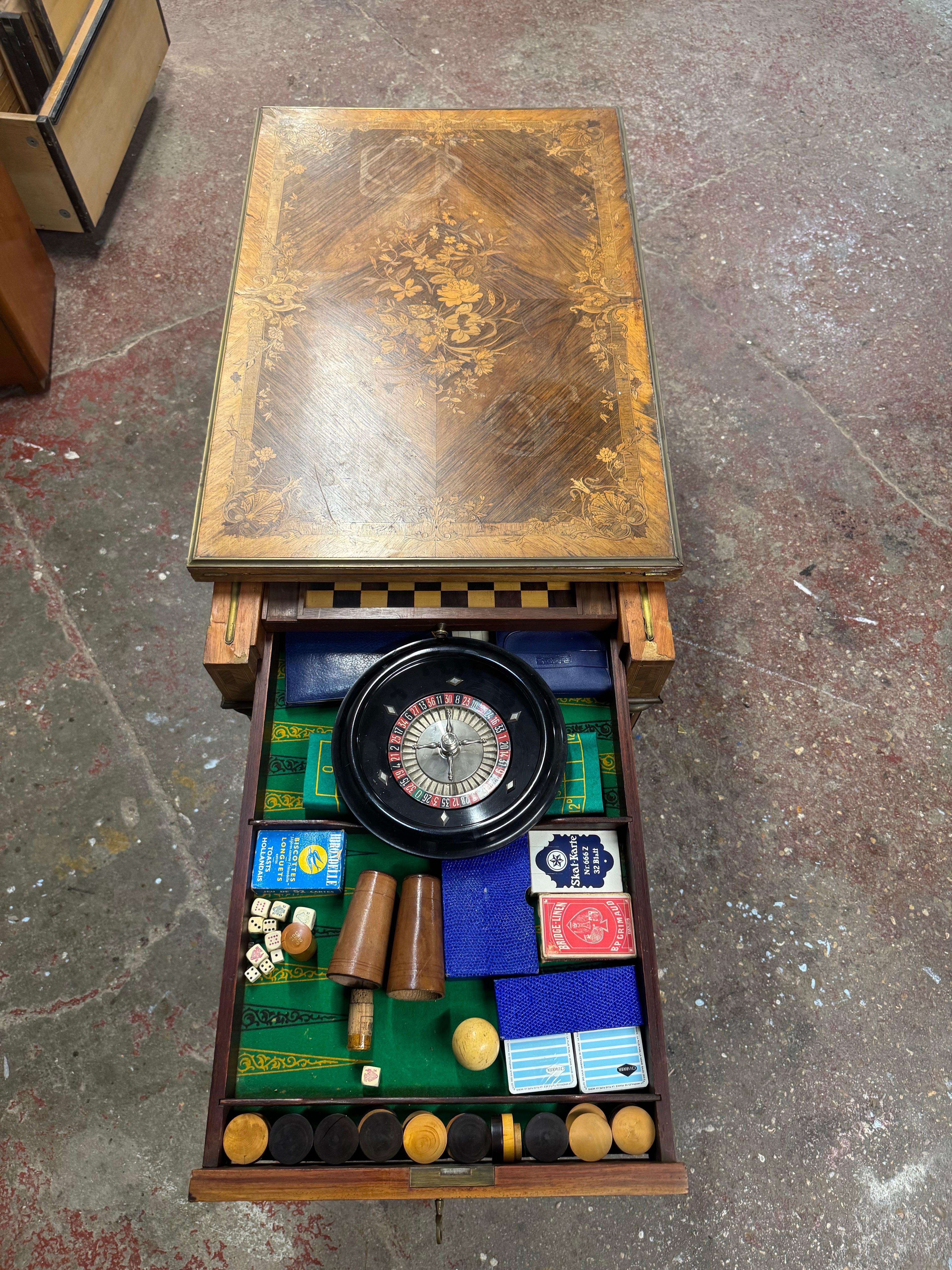 19th Century Game table circa 1840 For Sale