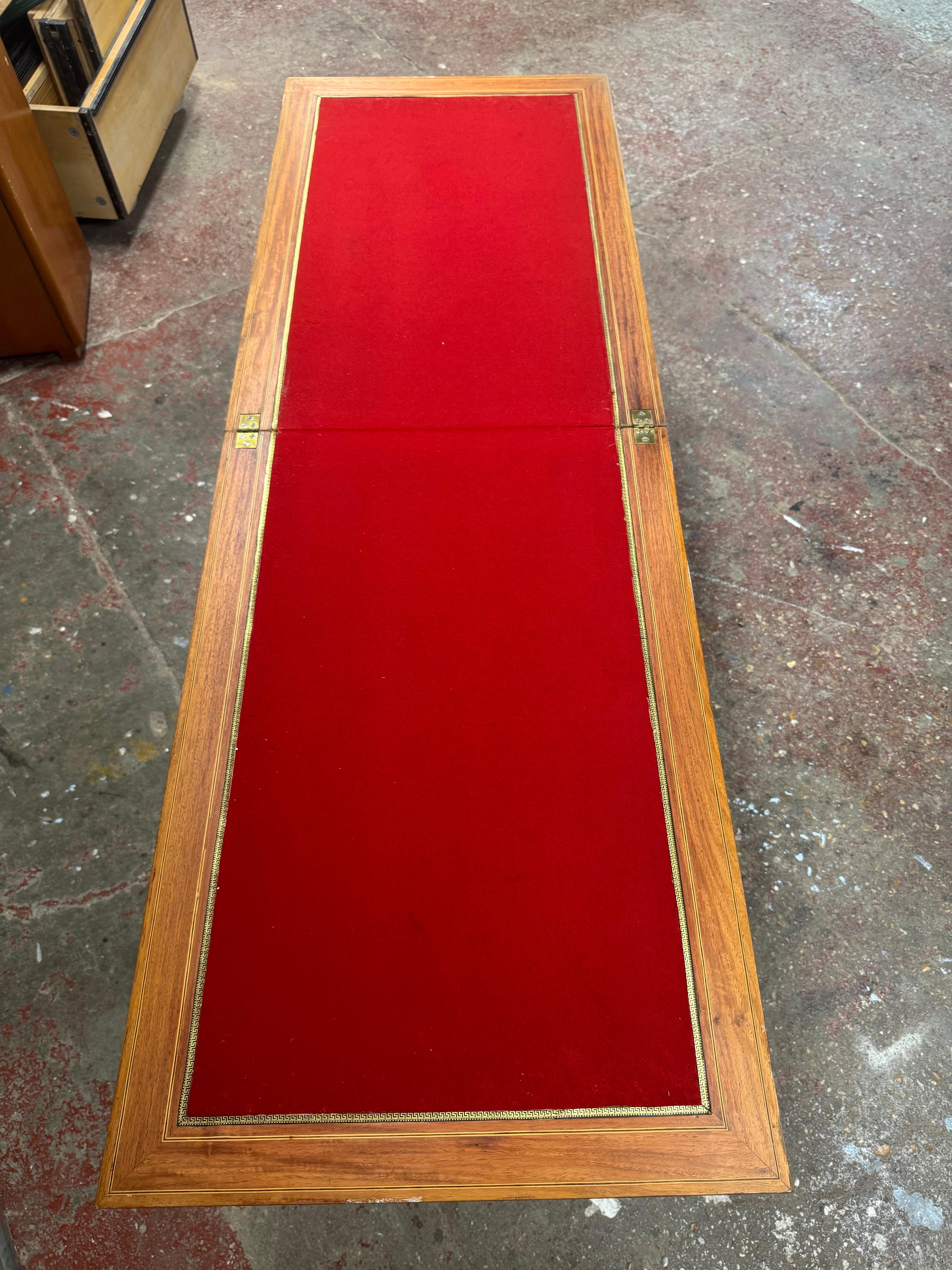 Wood Game table circa 1840 For Sale