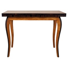 Vintage Mid-Century Modern Game Table With Double Drop-Leaf Top – France 1940
