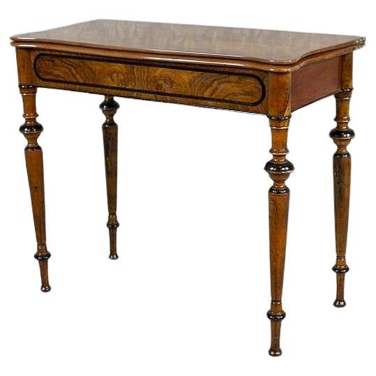 Game Table From the Late 19th Century With Hidden Drawer For Sale