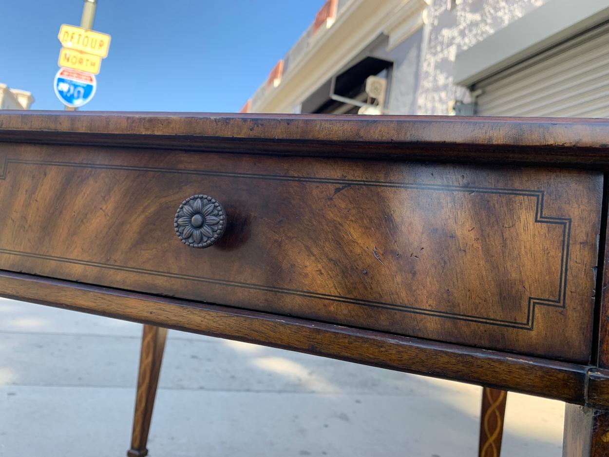 Game Table in Leather and Wood by Maitland Smith 13