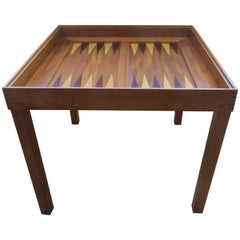Game Table in Teak by Skovby with Chess and Backgammon Boards