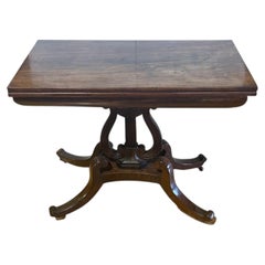 Tavolo da gioco in legno pregiato - XIX secolo