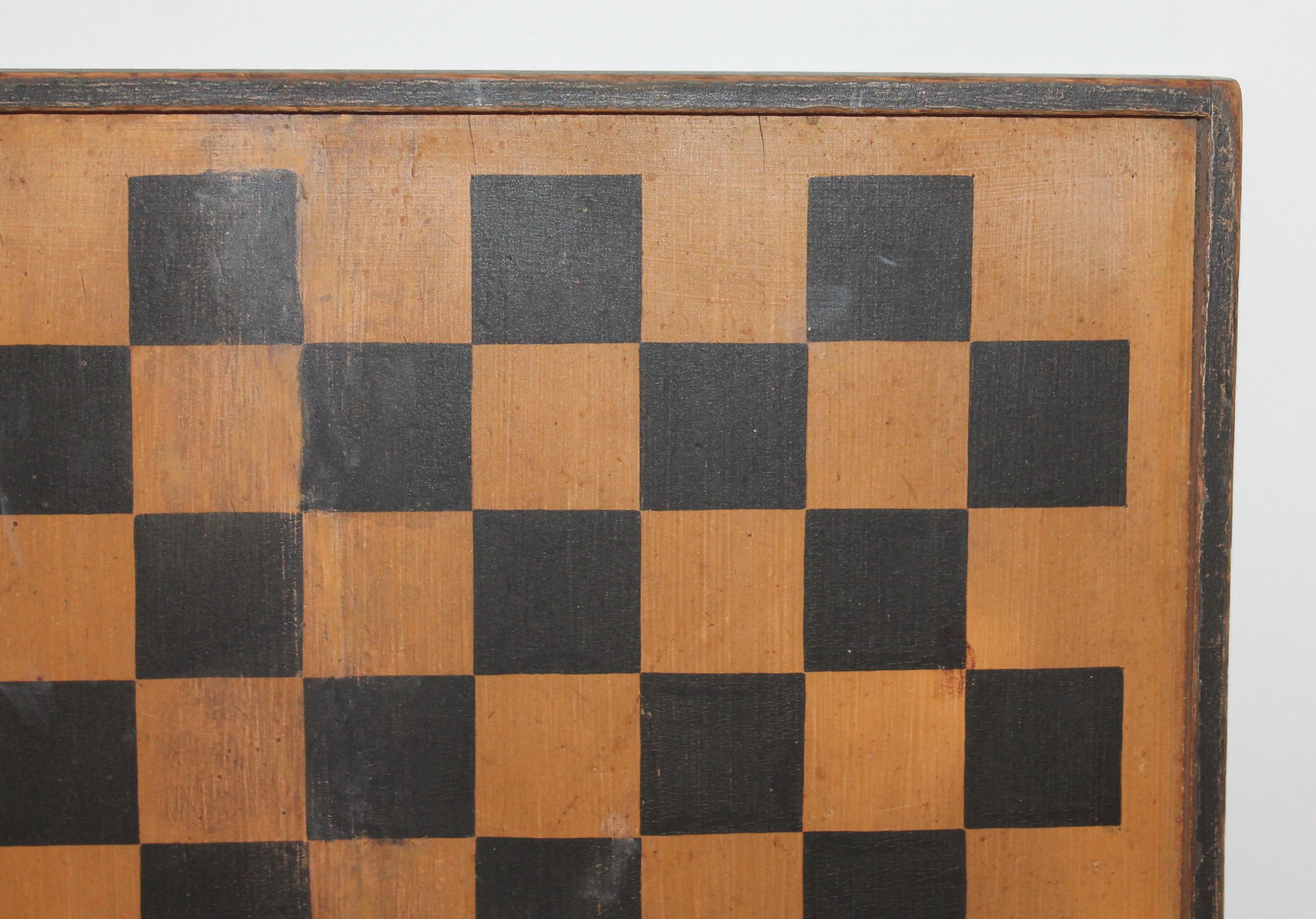 Country Gameboard Double-Sided 19th Century Original Paint