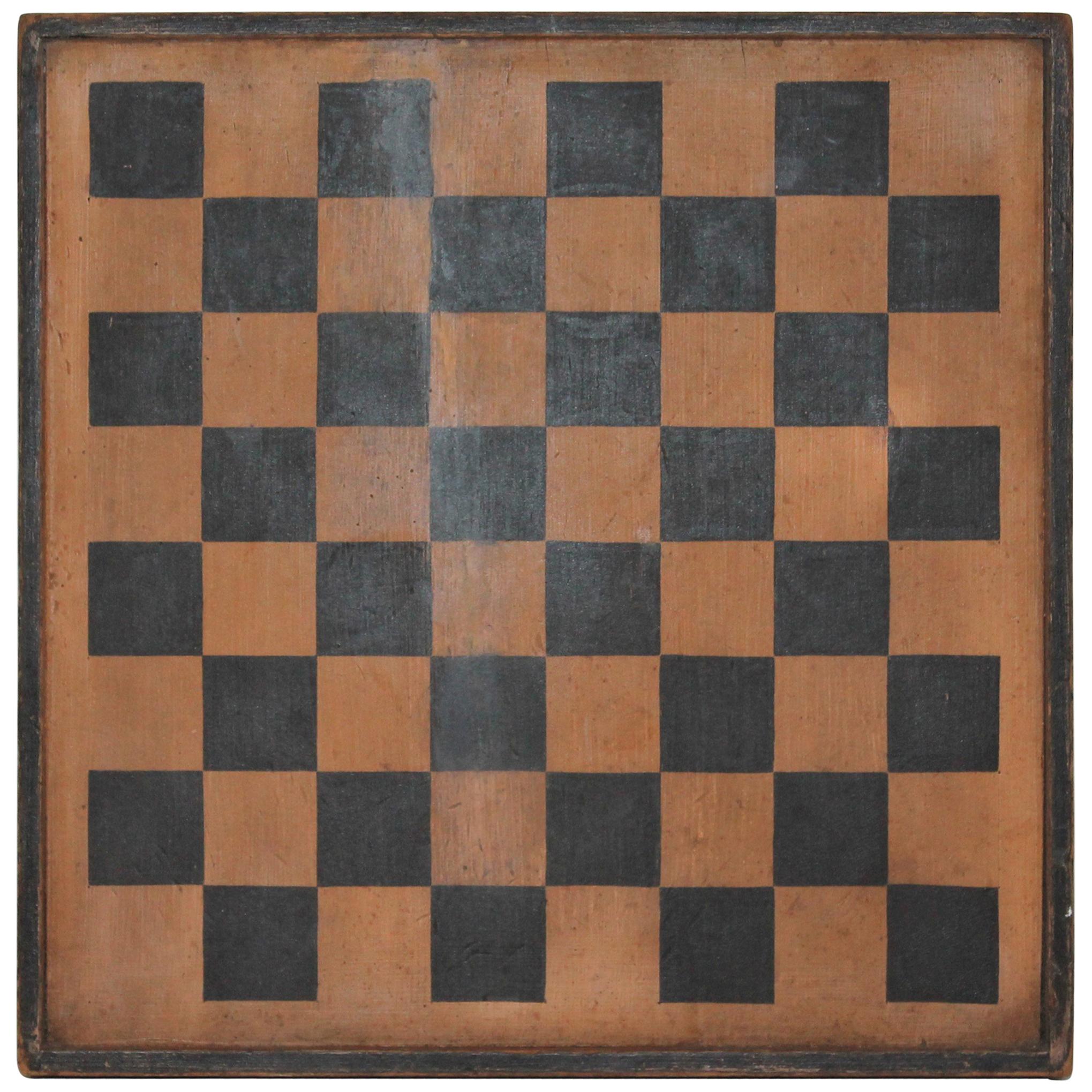 Gameboard Double-Sided 19th Century Original Paint