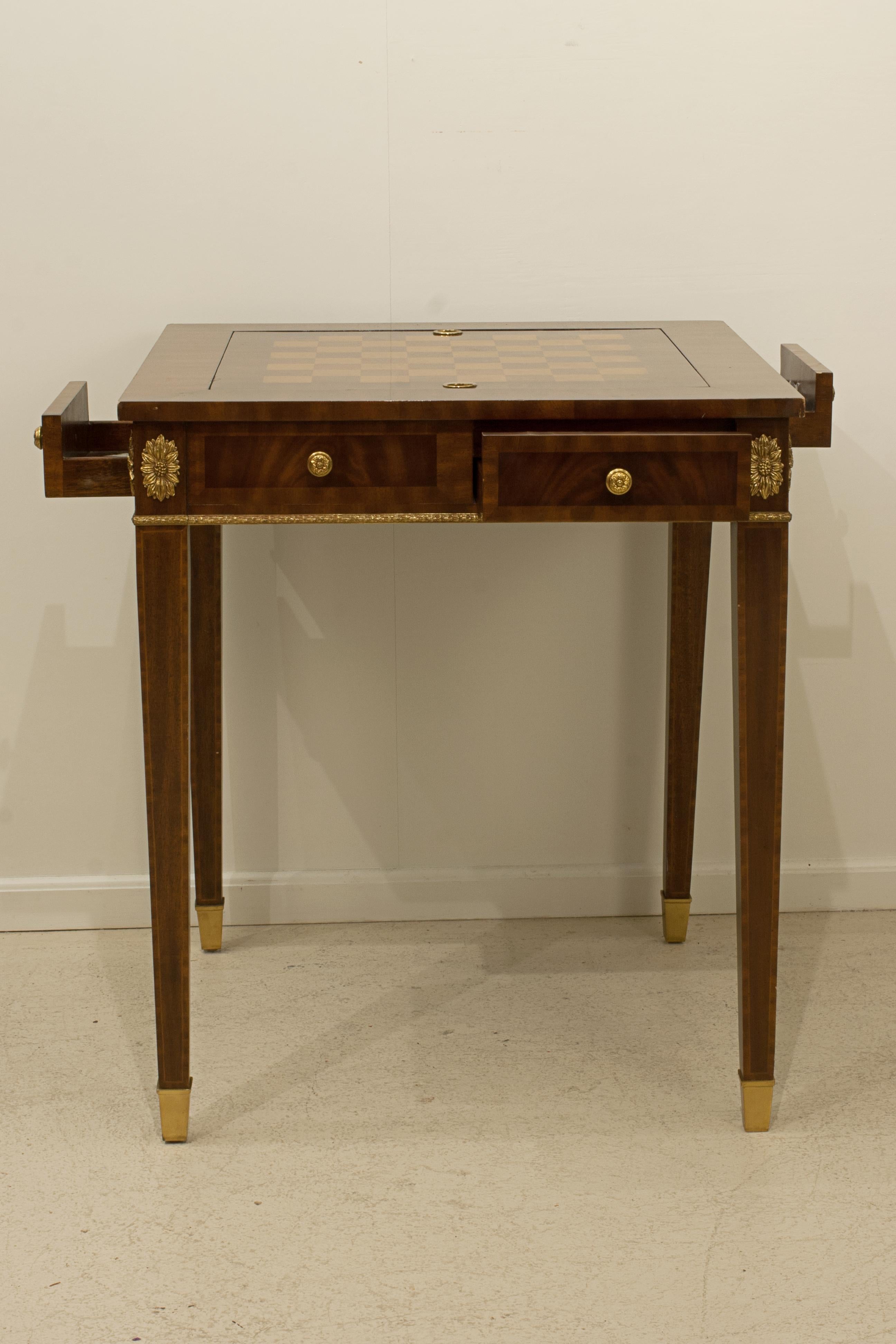 Games Table With Chess & Backgammon Board 9