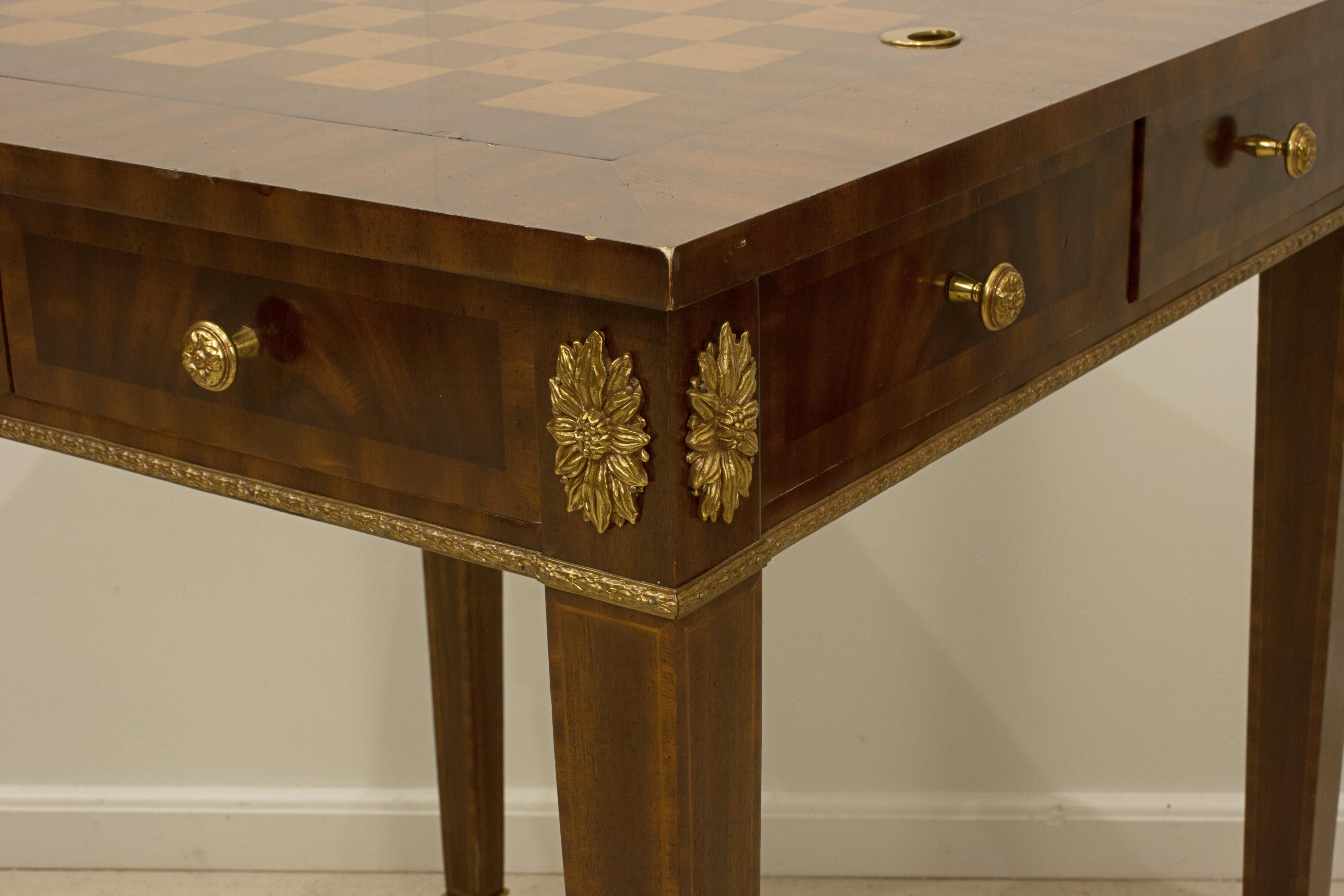 Games Table With Chess & Backgammon Board 10