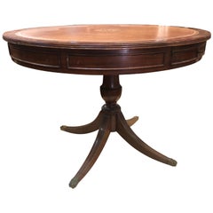 Games Table Wood Leather 19th Century, France