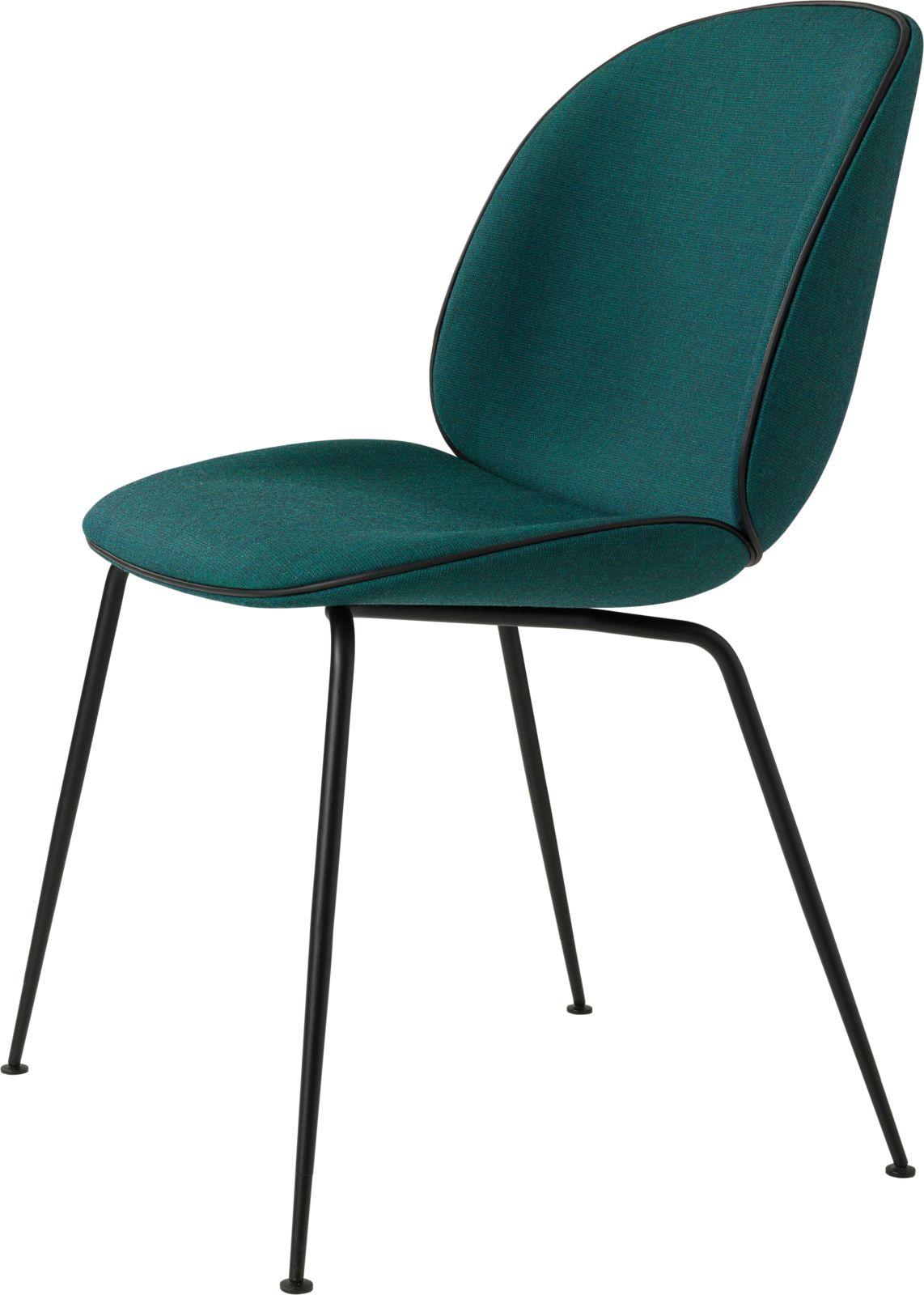 GamFratesi 'Beetle' Dining Chair in Blue with Conic Base 5