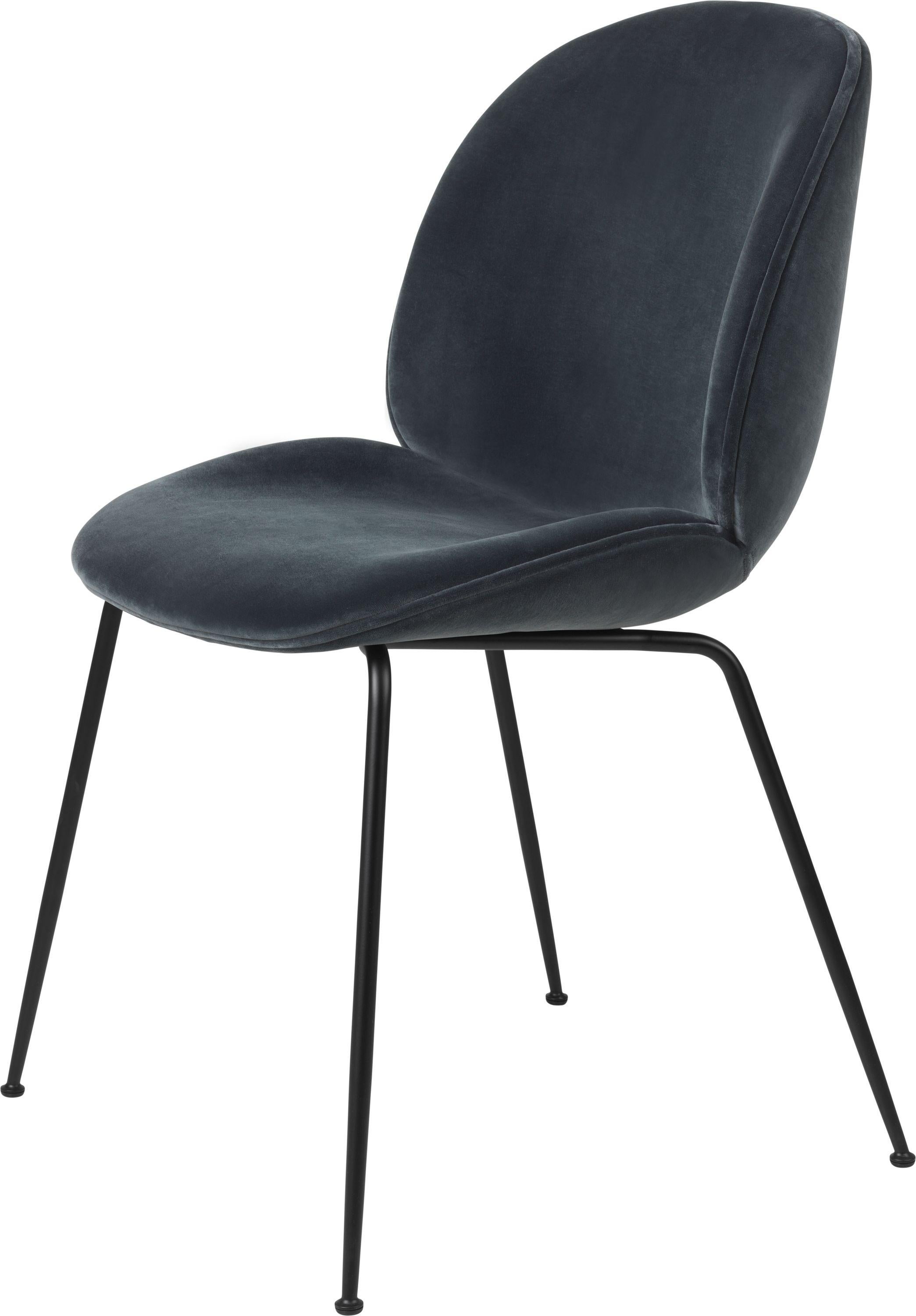 GamFratesi 'Beetle' Dining Chair in Blue with Conic Base 8