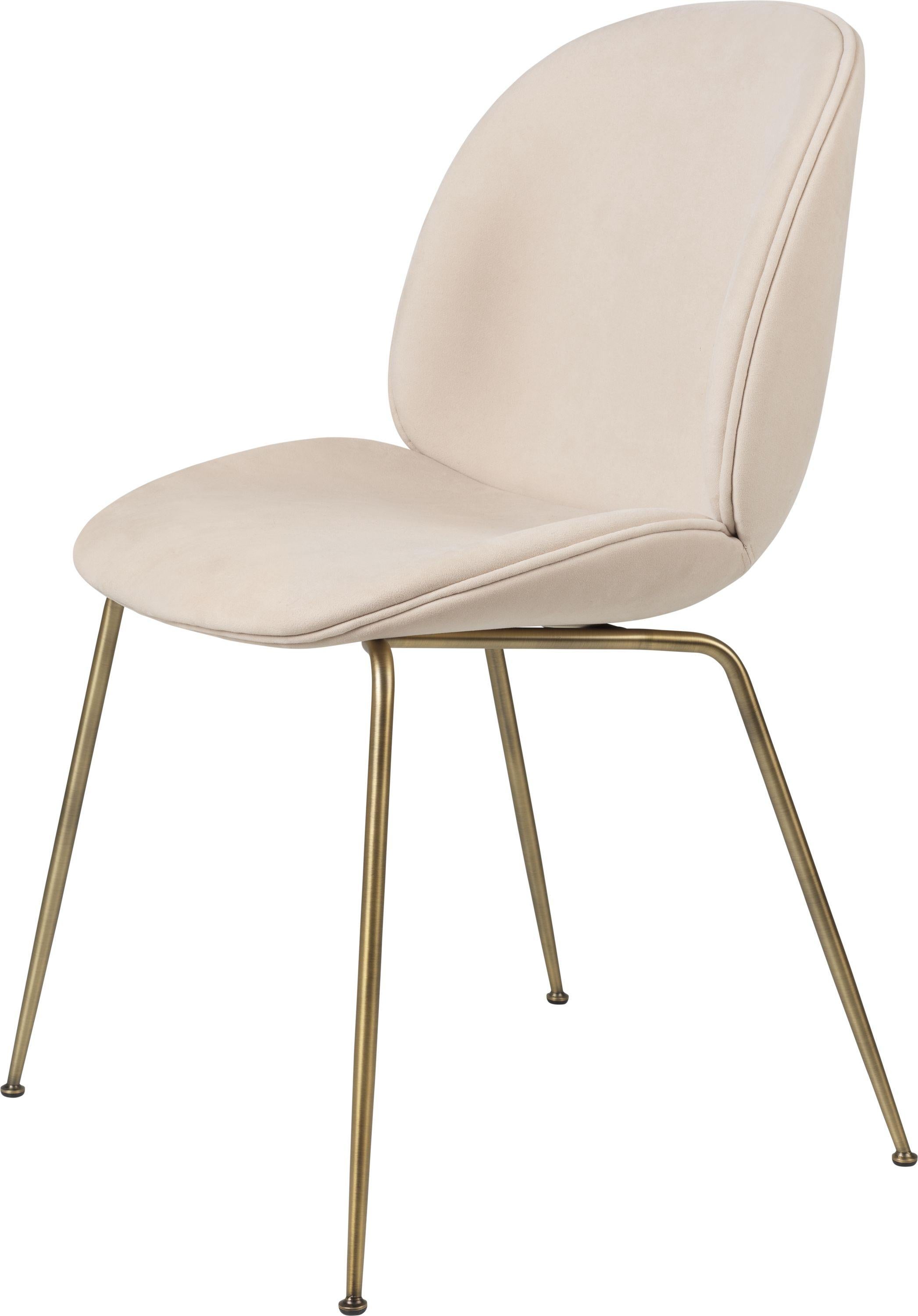 Contemporary GamFratesi 'Beetle' Dining Chair in Blue with Conic Base