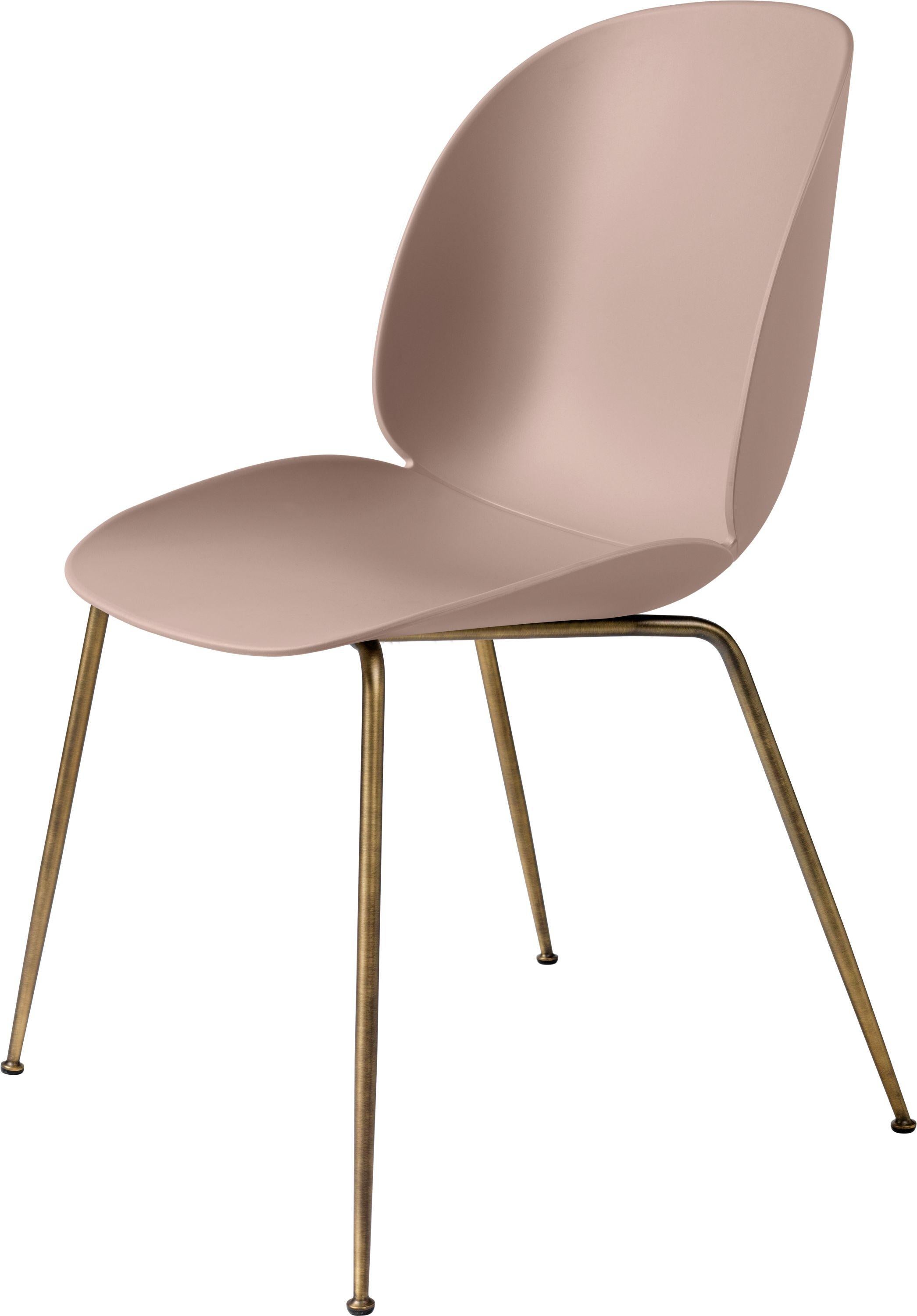 GamFratesi 'Beetle' Dining Chair with Antique Brass Conic Base In New Condition In Glendale, CA