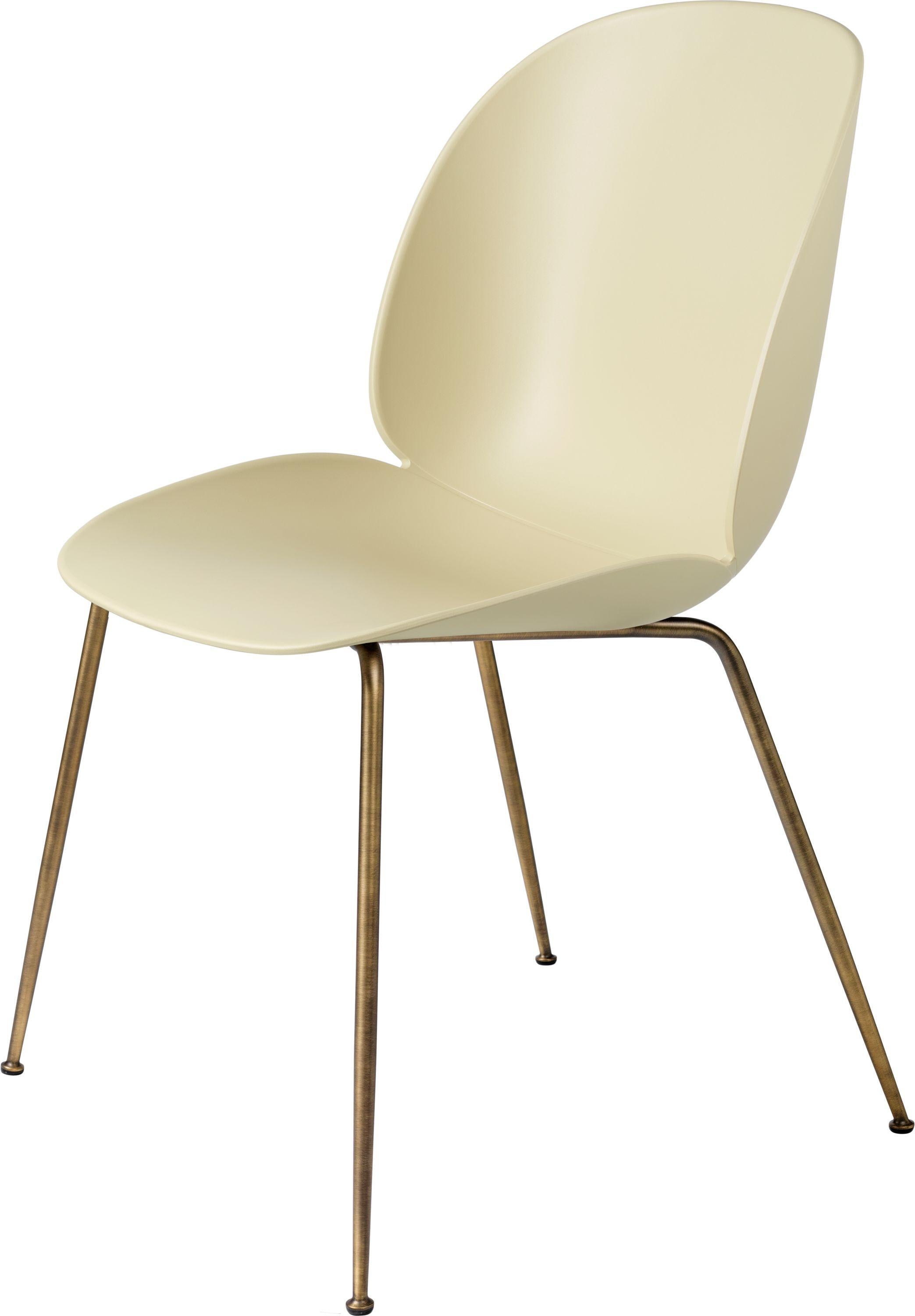 GamFratesi 'Beetle' Dining Chair with Antique Brass Conic Base 1