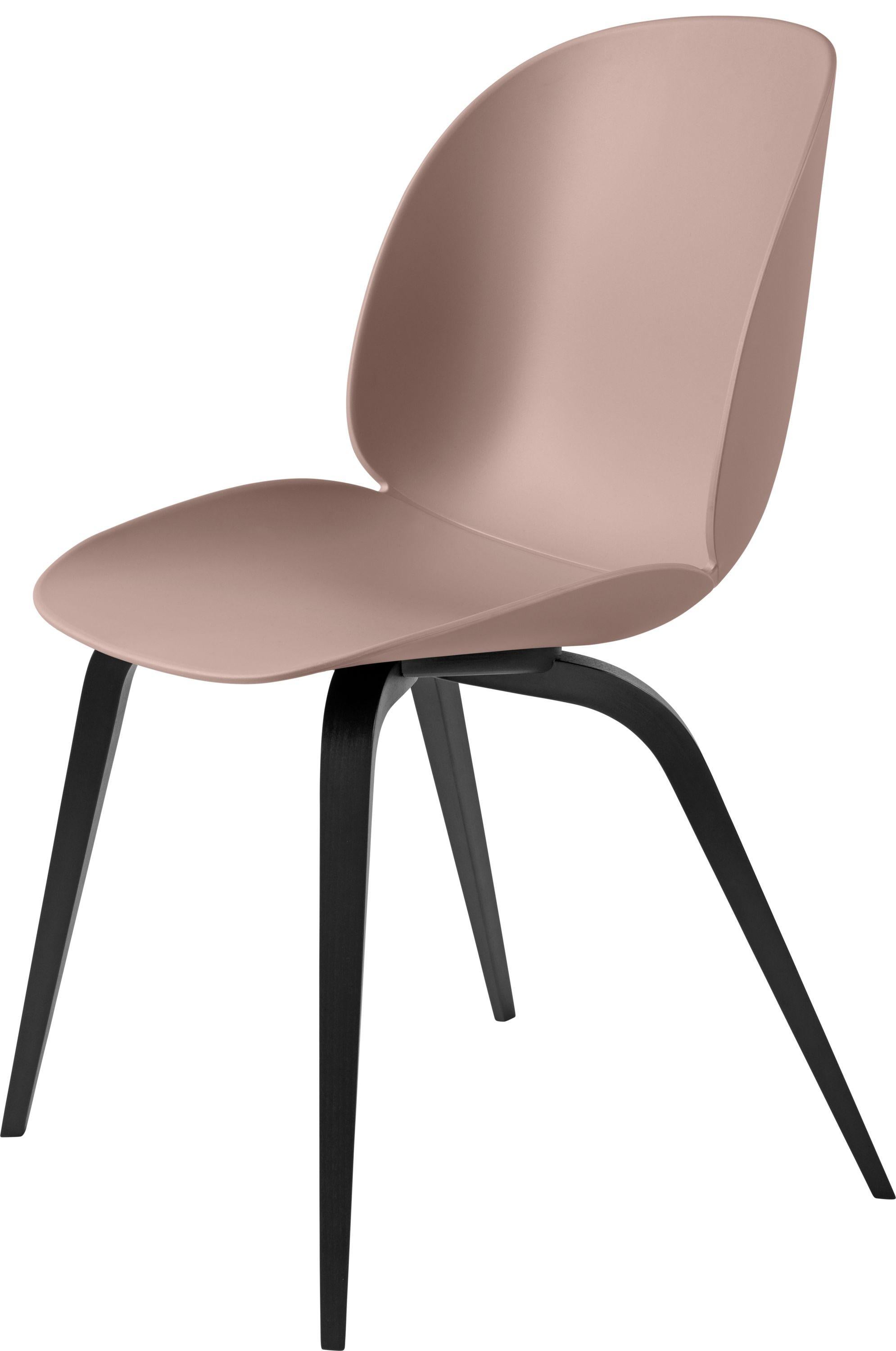 Contemporary GamFratesi 'Beetle' Dining Chair with Black Stained Beech Conic Base