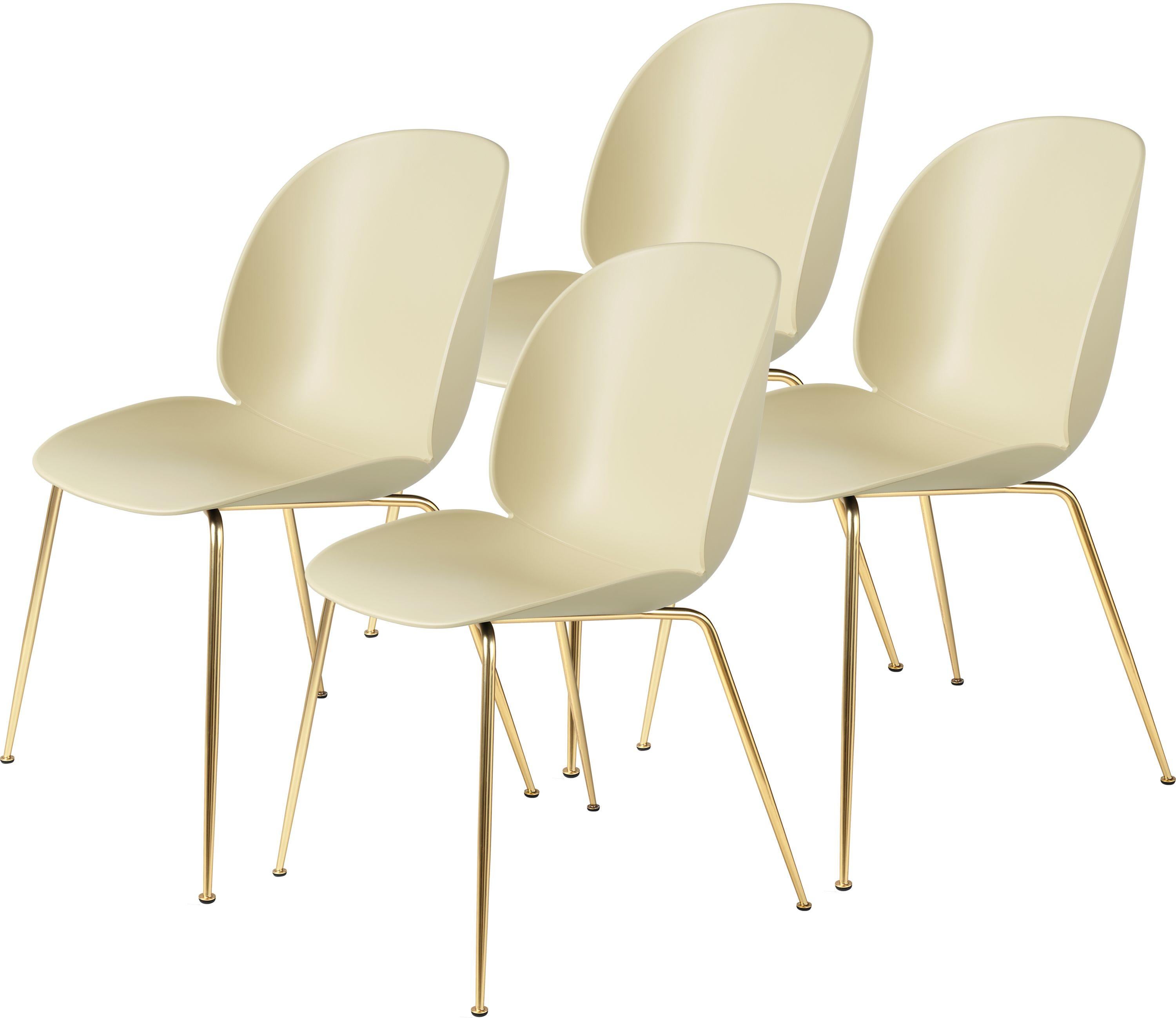GamFratesi 'Beetle' Dining Chair with Brass Conic Base 3