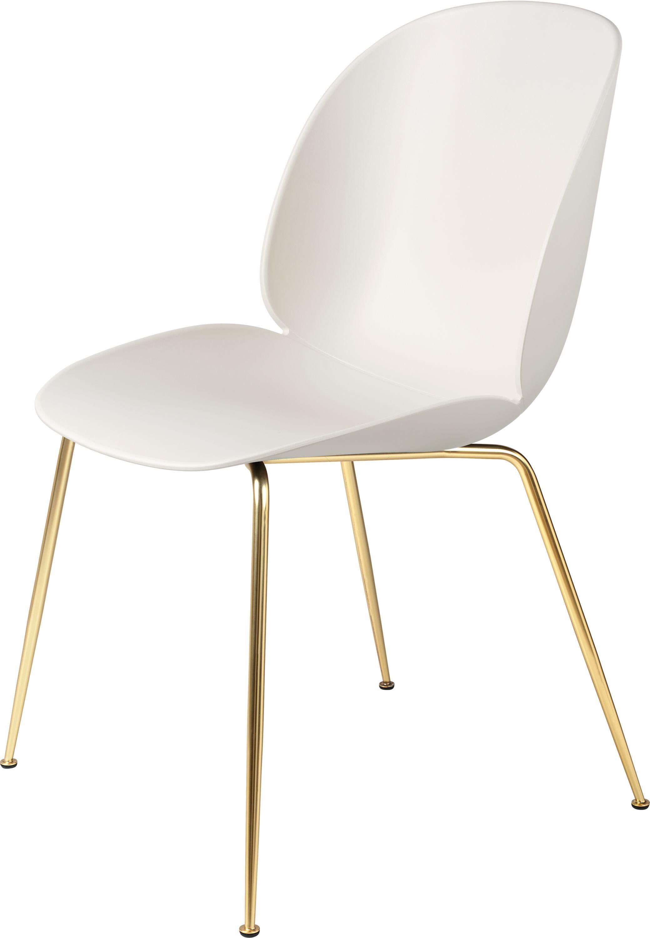 GamFratesi 'Beetle' Dining Chair with Brass Conic Base In New Condition In Glendale, CA