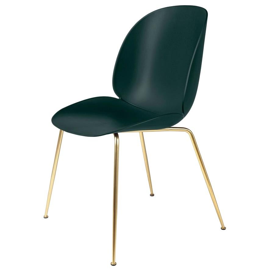GamFratesi 'Beetle' Dining Chair with Brass Conic Base
