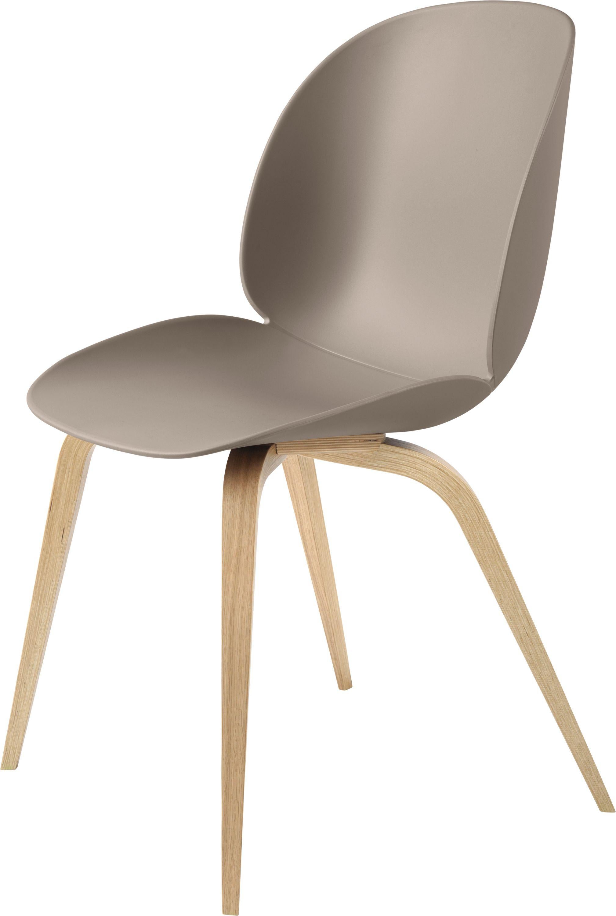 Lacquered GamFratesi 'Beetle' Dining Chair with Oak Conic Base