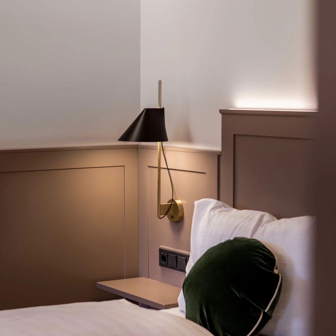 Scandinavian Modern GamFratesi Black and Brass 'Yuh' Wall Light for Louis Poulsen For Sale