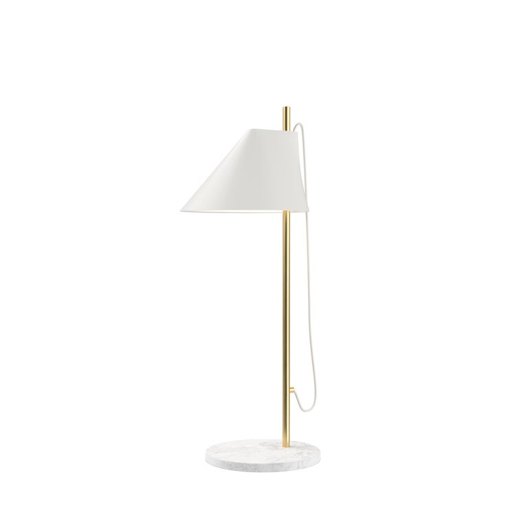 Painted GamFratesi Black Brass and Marble 'Yuh' Table Lamp for Louis Poulsen For Sale