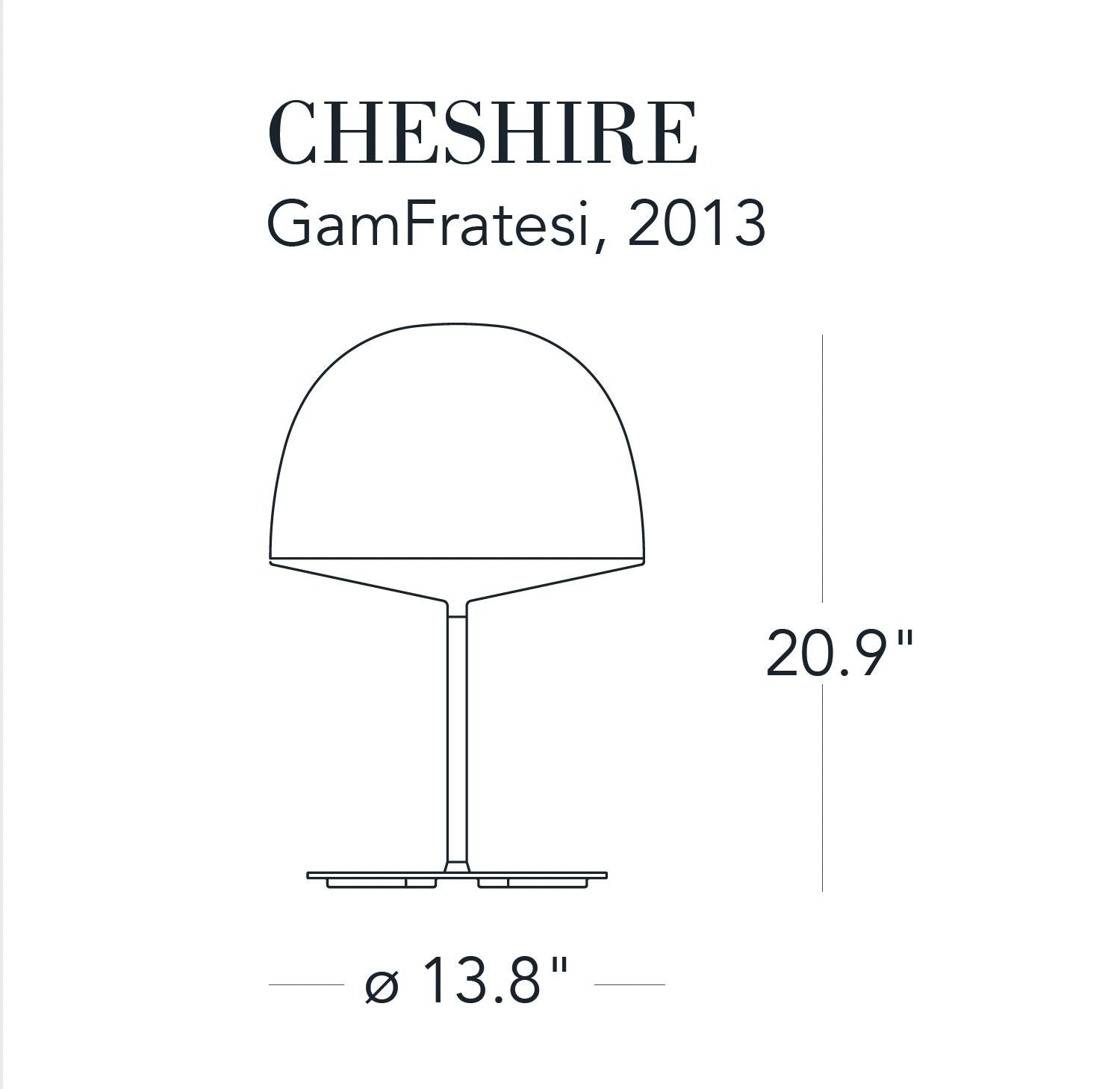 Mid-Century Modern GamFratesi 'Cheshire' Table Lamp in Black for Fontana Arte