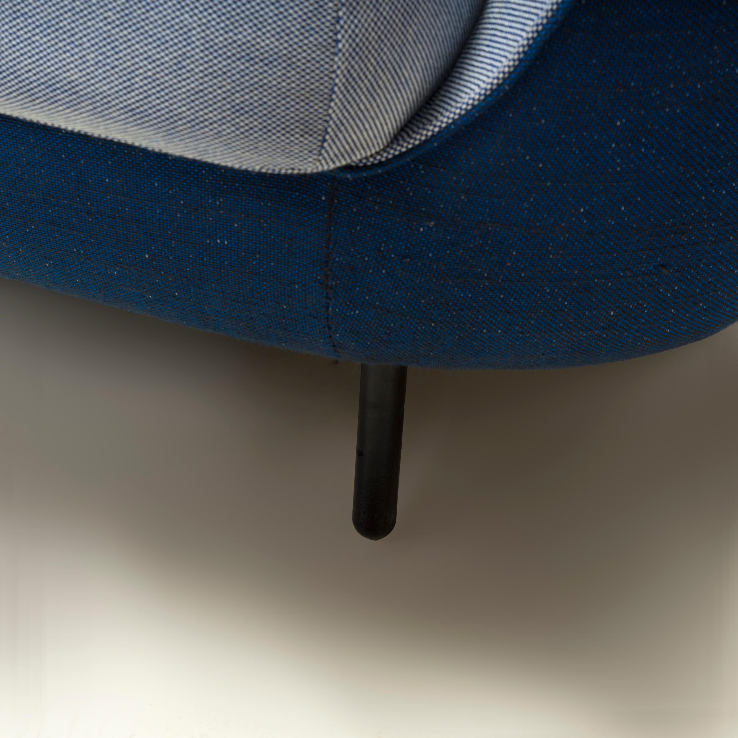Contemporary Fredericia by GamFratesi Two Tone Blue Fabric Haiku 2 Seater Sofa, 2018 For Sale