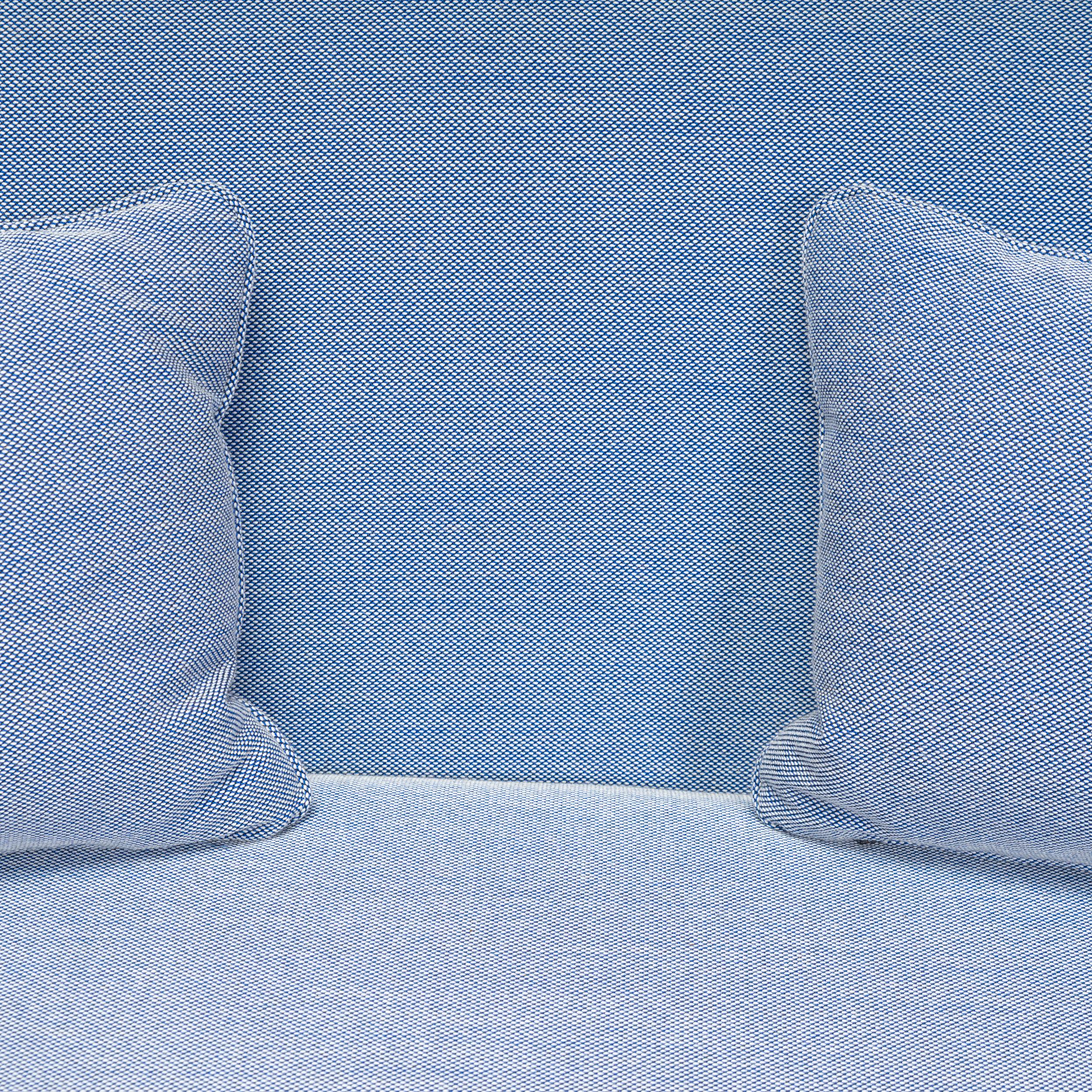 Fredericia by GamFratesi Two Tone Blue Fabric Haiku 2 Seater Sofa, 2018 For Sale 2