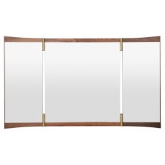 Vintage GamFratesi Three-Panel Vanity Mirror for GUBI