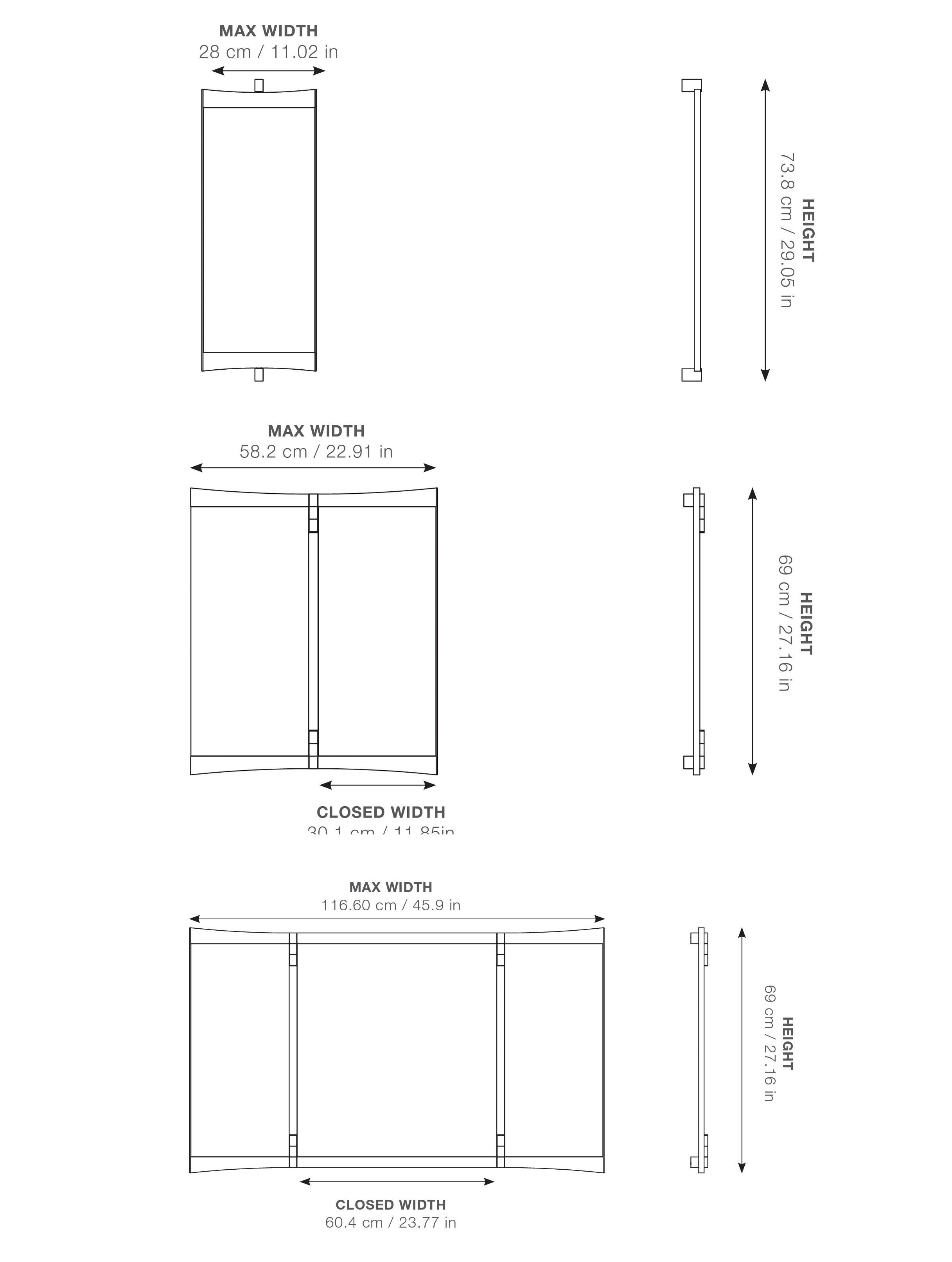 GamFratesi Two-Panel Vanity Mirror for GUBI For Sale 4