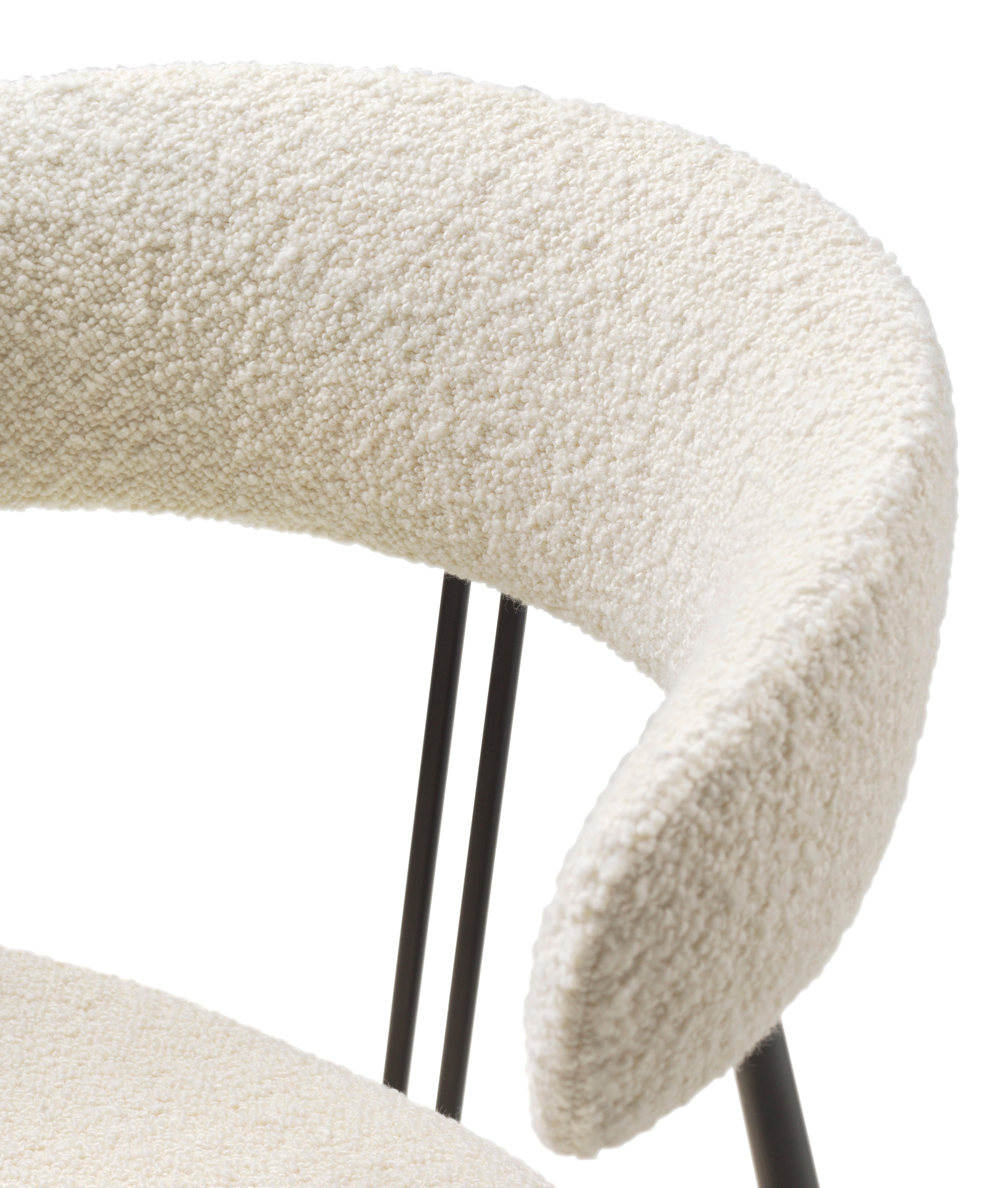 Scandinavian Modern GamFratesi Violin Dining Chair Dedar Karakorum 001 for GUBI For Sale