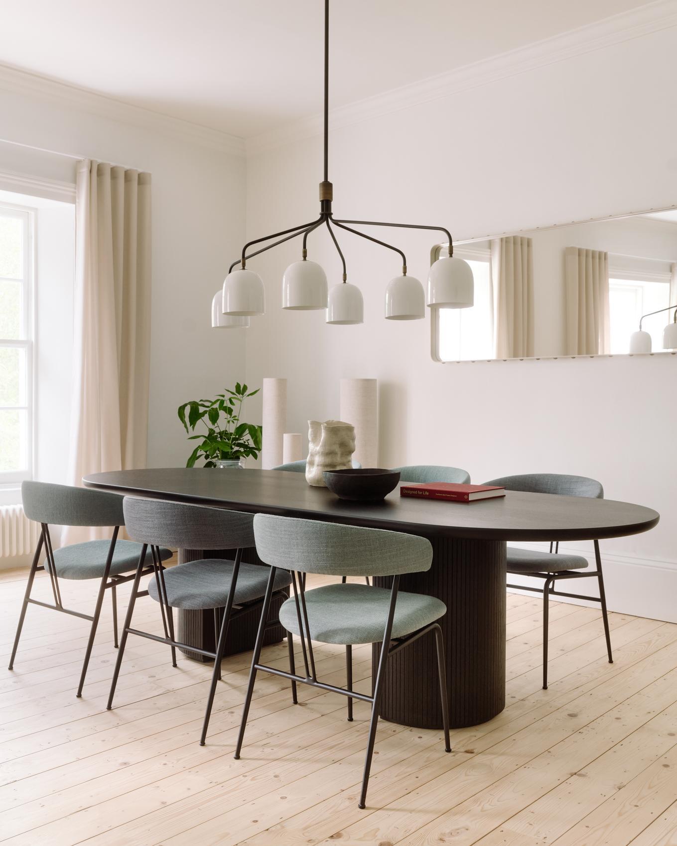 GamFratesi Violin Dining Chair Dedar Karakorum 001 for GUBI In New Condition For Sale In New York, NY