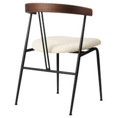 GamFratesi Violin Dining Chair Walnut Dedar Karakorum 001 for GUBI