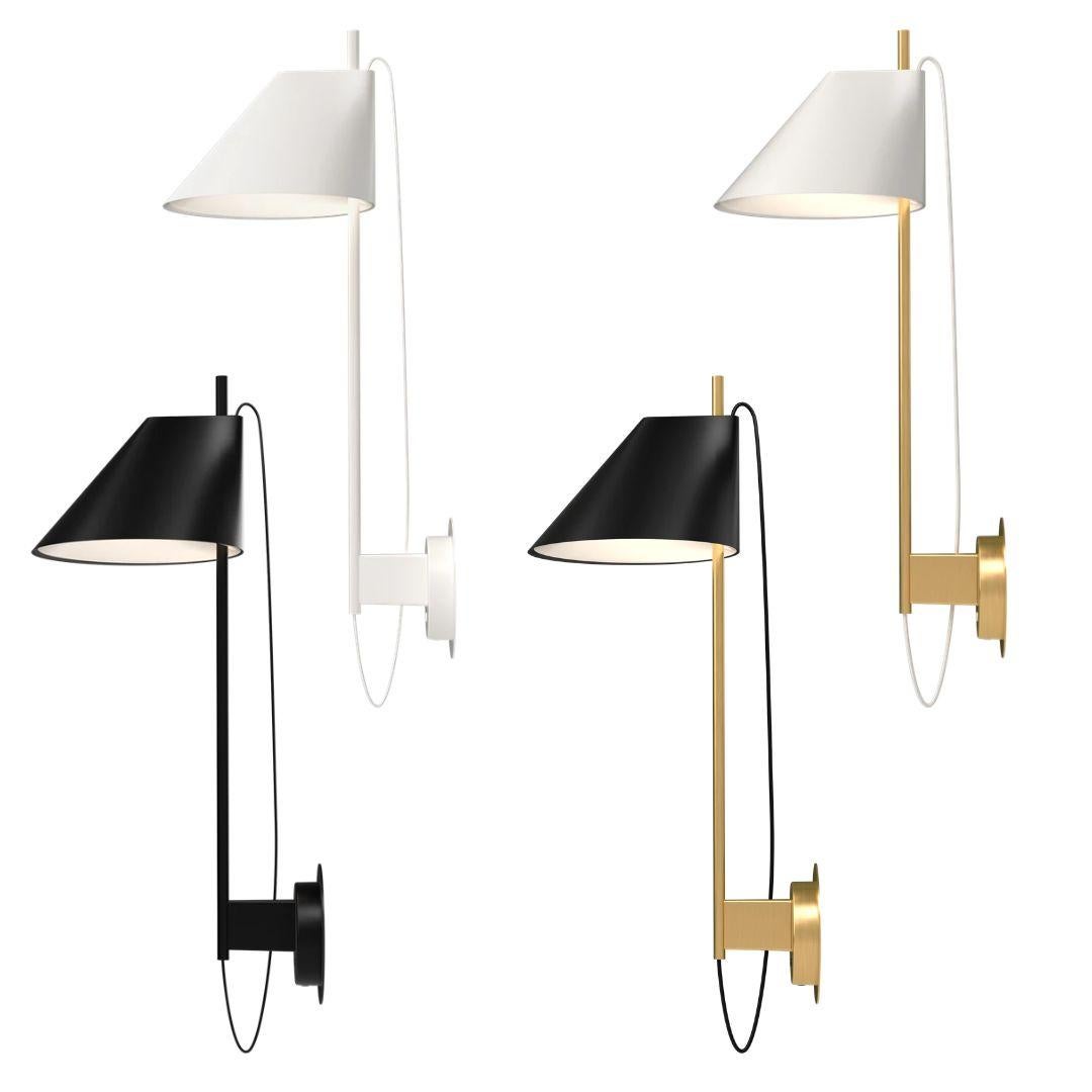 GamFratesi White and Brass 'Yuh' Wall Light for Louis Poulsen In New Condition For Sale In Glendale, CA
