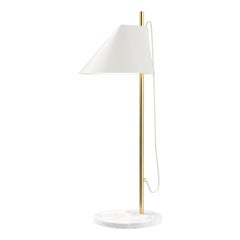 Lampe de bureau Yuh de Gamfratesi en laiton blanc et marbre pour Louis Poulsen