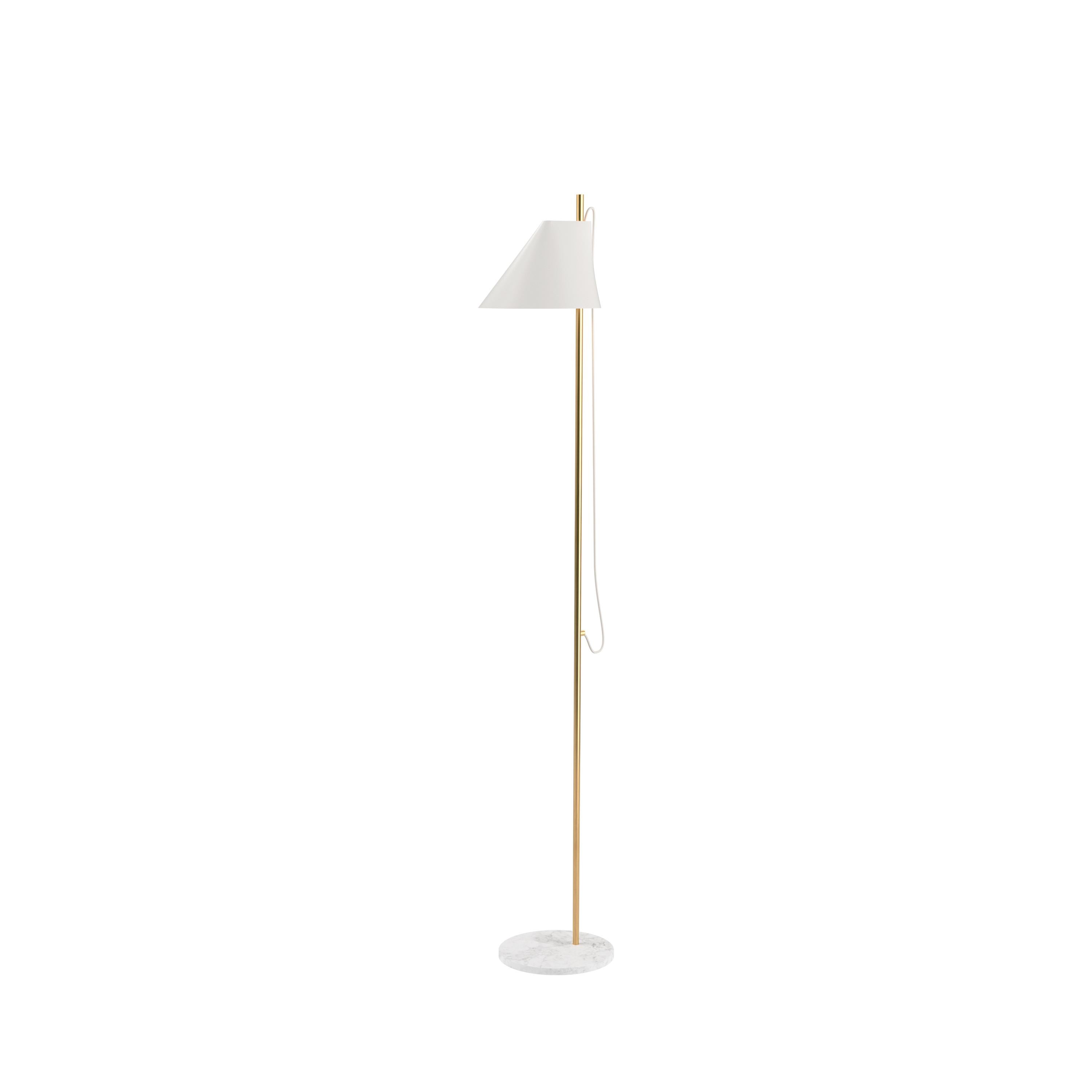 XXIe siècle et contemporain Lampe de bureau Yuh de Gamfratesi en laiton blanc et marbre pour Louis Poulsen en vente