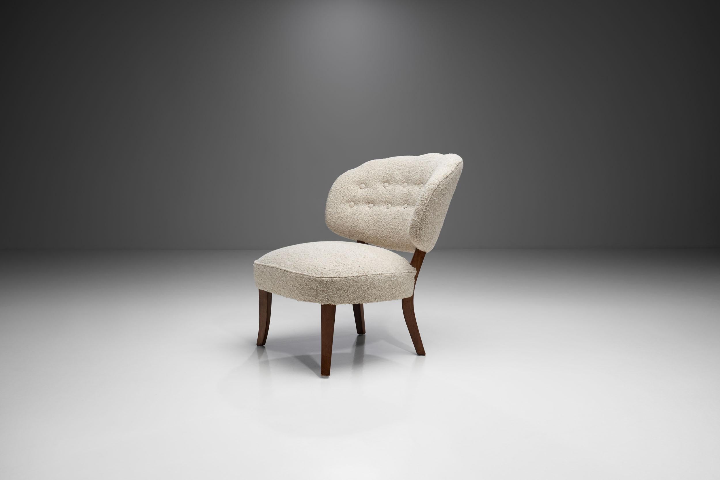 Swedish “Gamla Berlin” Easy Chair by Carl Malmsten, Sweden, 1940s