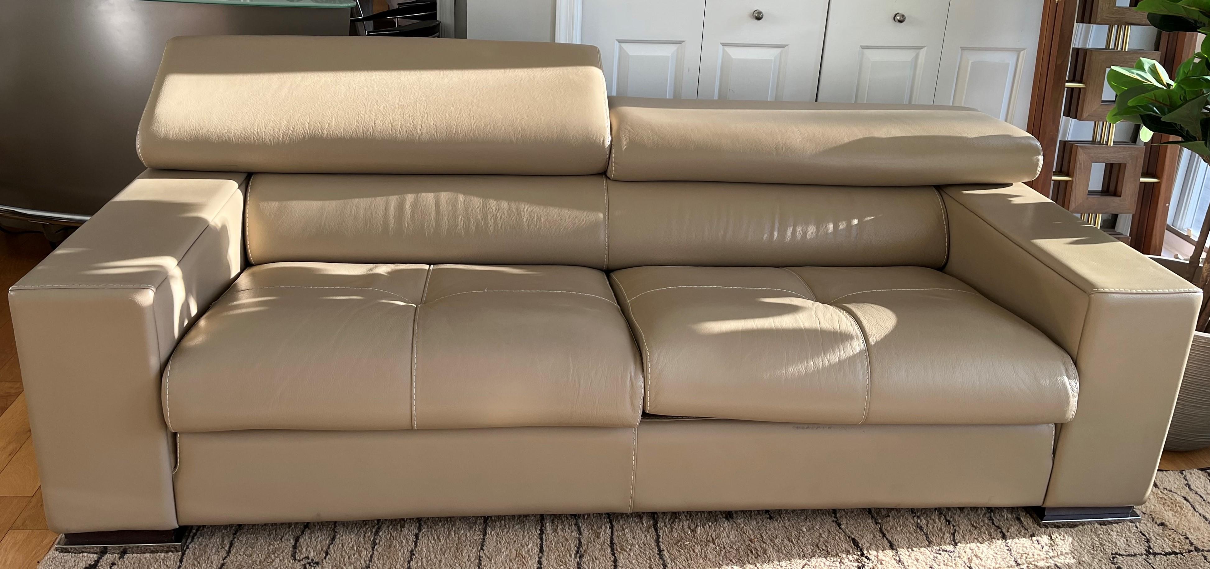 gamma arredamenti leather sofa