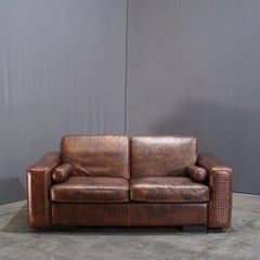 Gamma Arredamenti Crocodile Leather 2 Seater Kelly Sofa