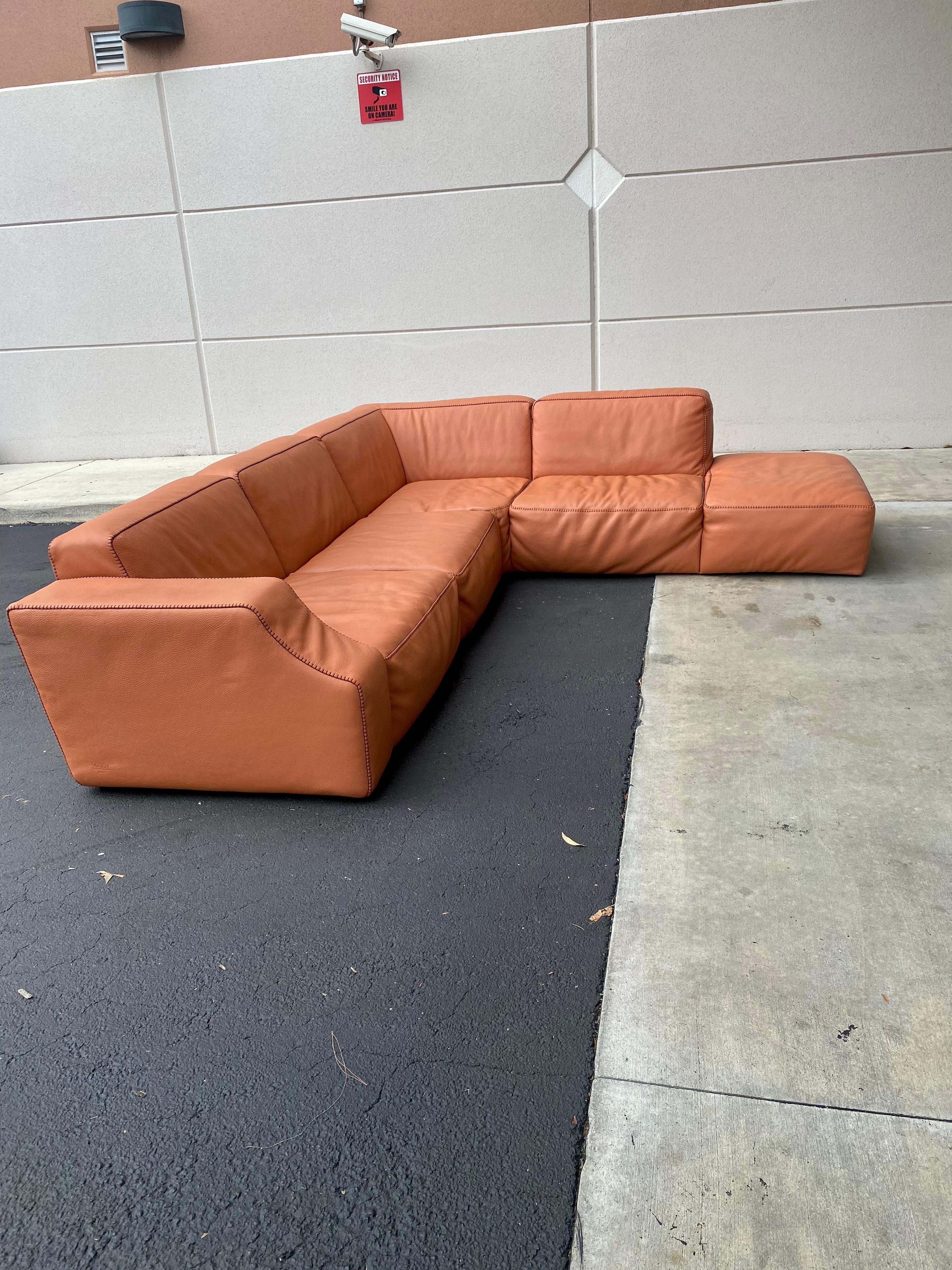 orange cloud couch