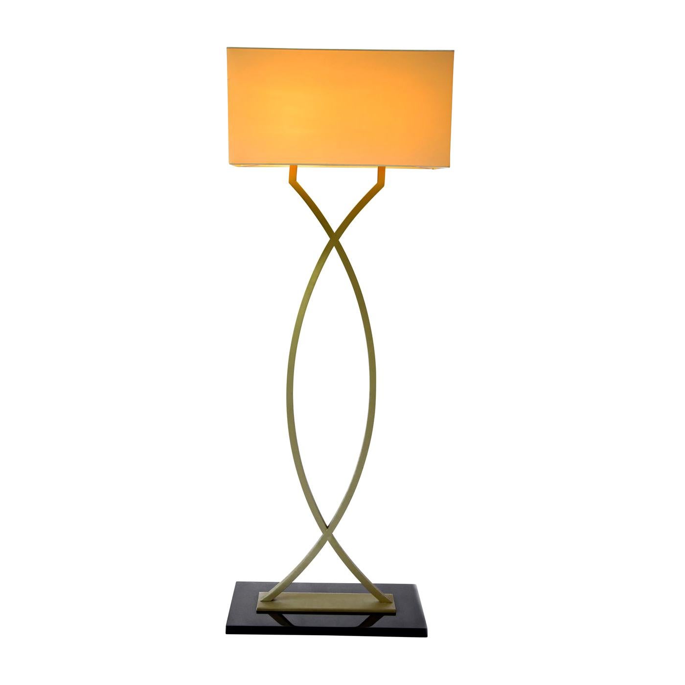 Gamma Brass Floor Lamp