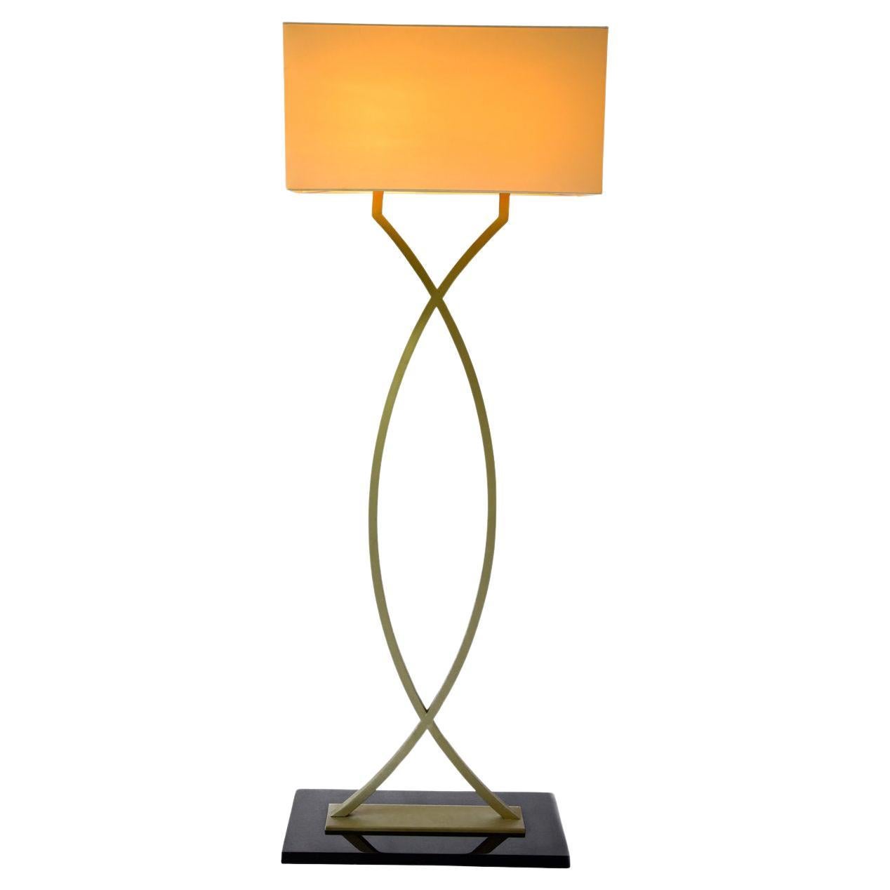 Gamma Brass Floor Lamp For Sale