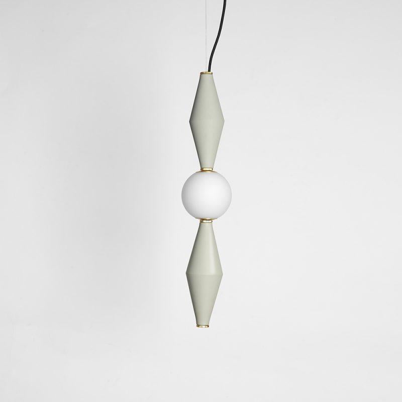 Petrol green Gamma D lamp by Mason Editions.
Dimensions: 12 × 12 × 37 cm
Materials: aluminium and blown opal white glass
Colours: pink, burgundy, light grey, sage green, petrol green, black; grey/petrol green, grey/sage green, grey/pink,