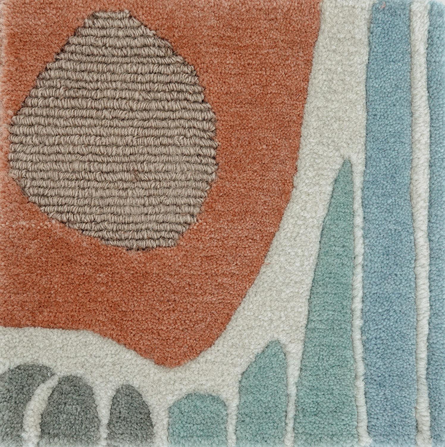 Modern colofrul unusual rug Multicolored Irregular shape, Gamma Est small For Sale 4