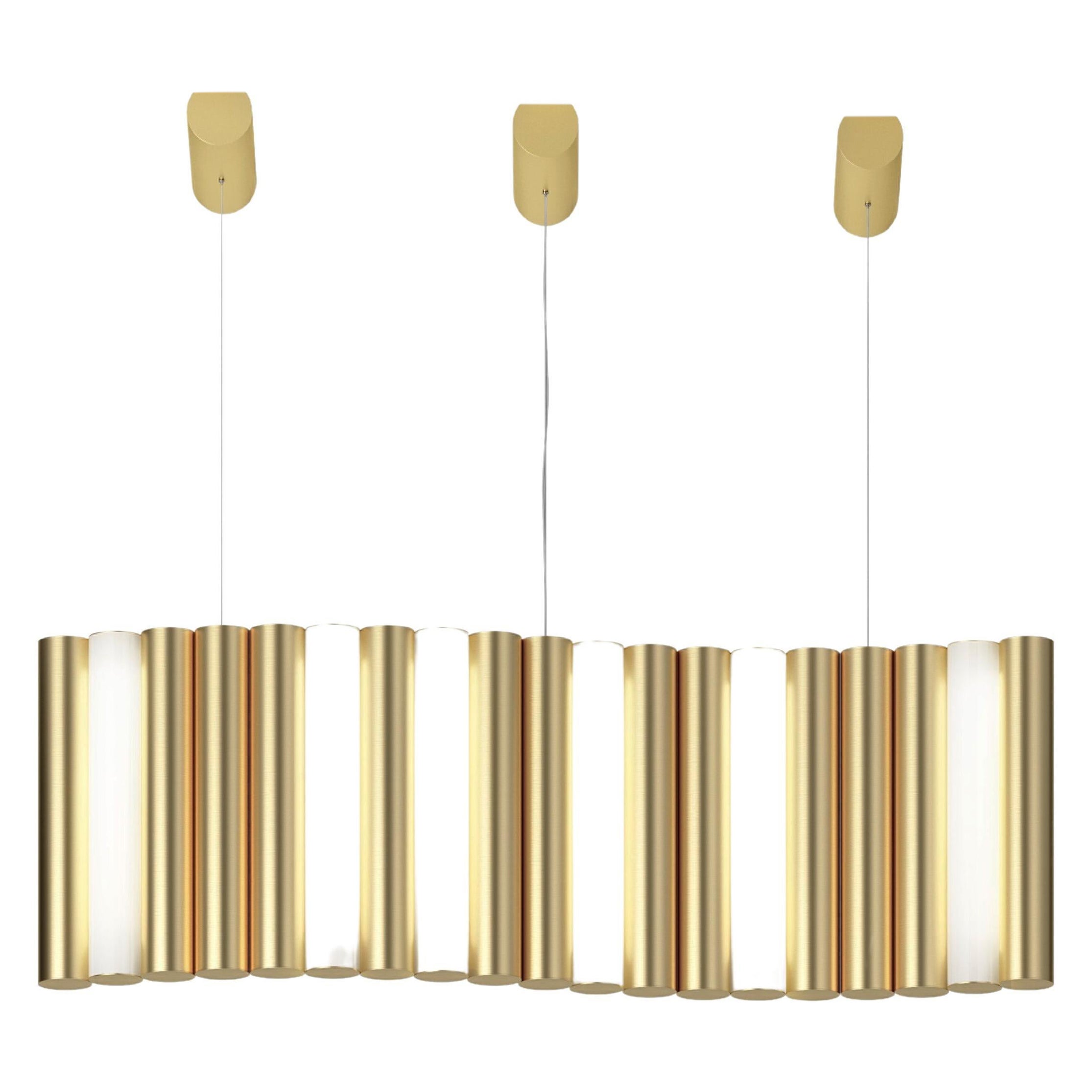 Gamma L19 Brass Pendant by Sylvain Willenz For Sale