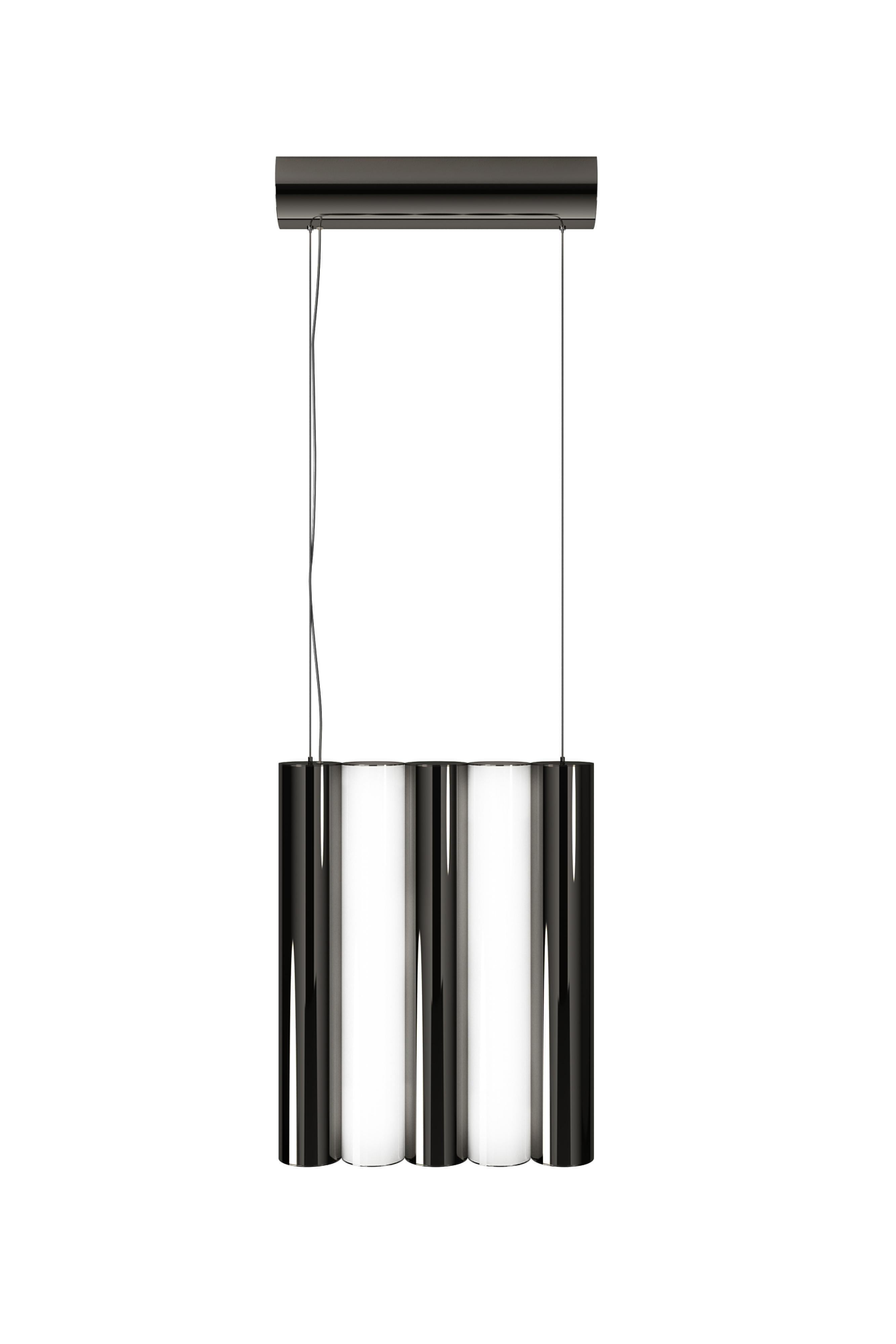 Gamma L5 Brass pendant by Sylvain Willenz
Dimensions: D25 x W5 X H42.3 cm
Materials: Solid brass, White Polycarbonate diffuser ,Metal cable and transparent electric cable.
Others finishes and dimensions are available.

All our lamps can be